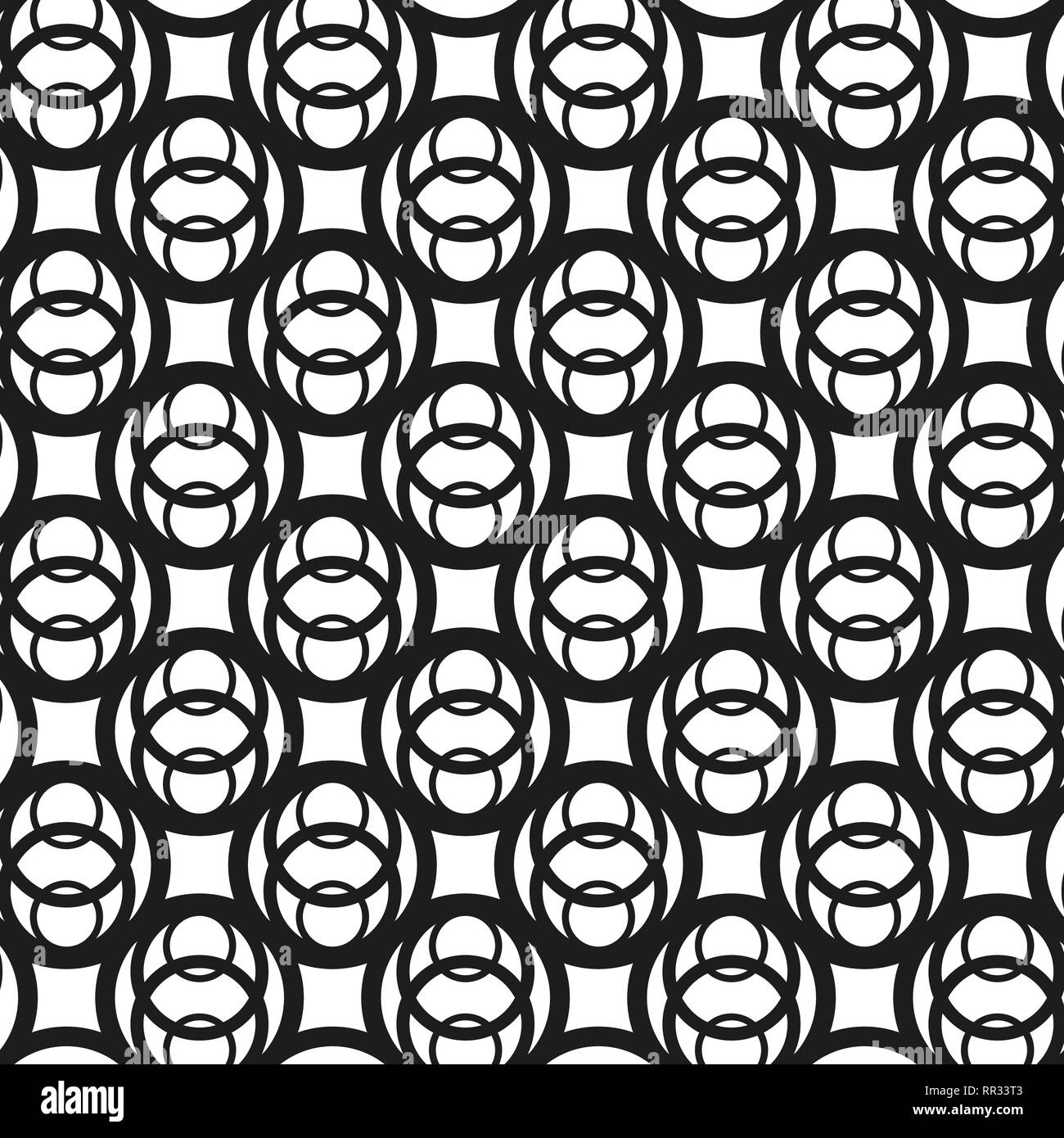 The geometric pattern. Seamless vector background. Black and white ...