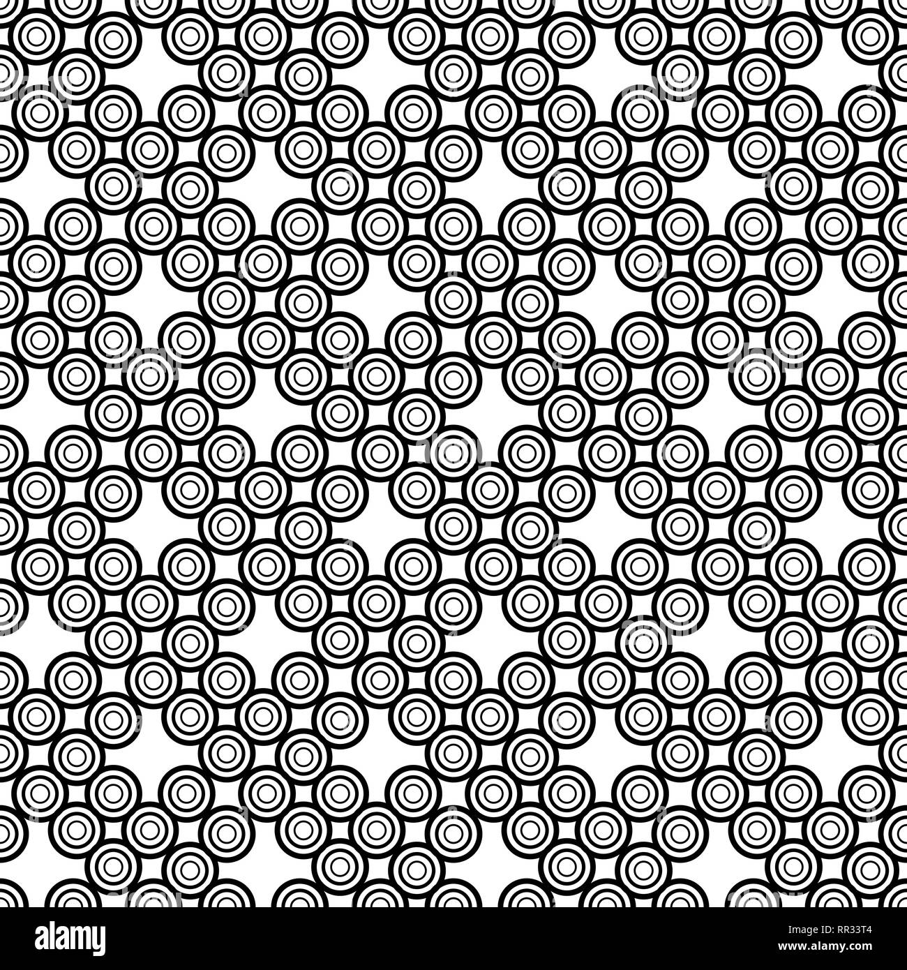 The geometric pattern. Seamless vector background. Black and white texture. Graphic modern pattern. Stock Vector