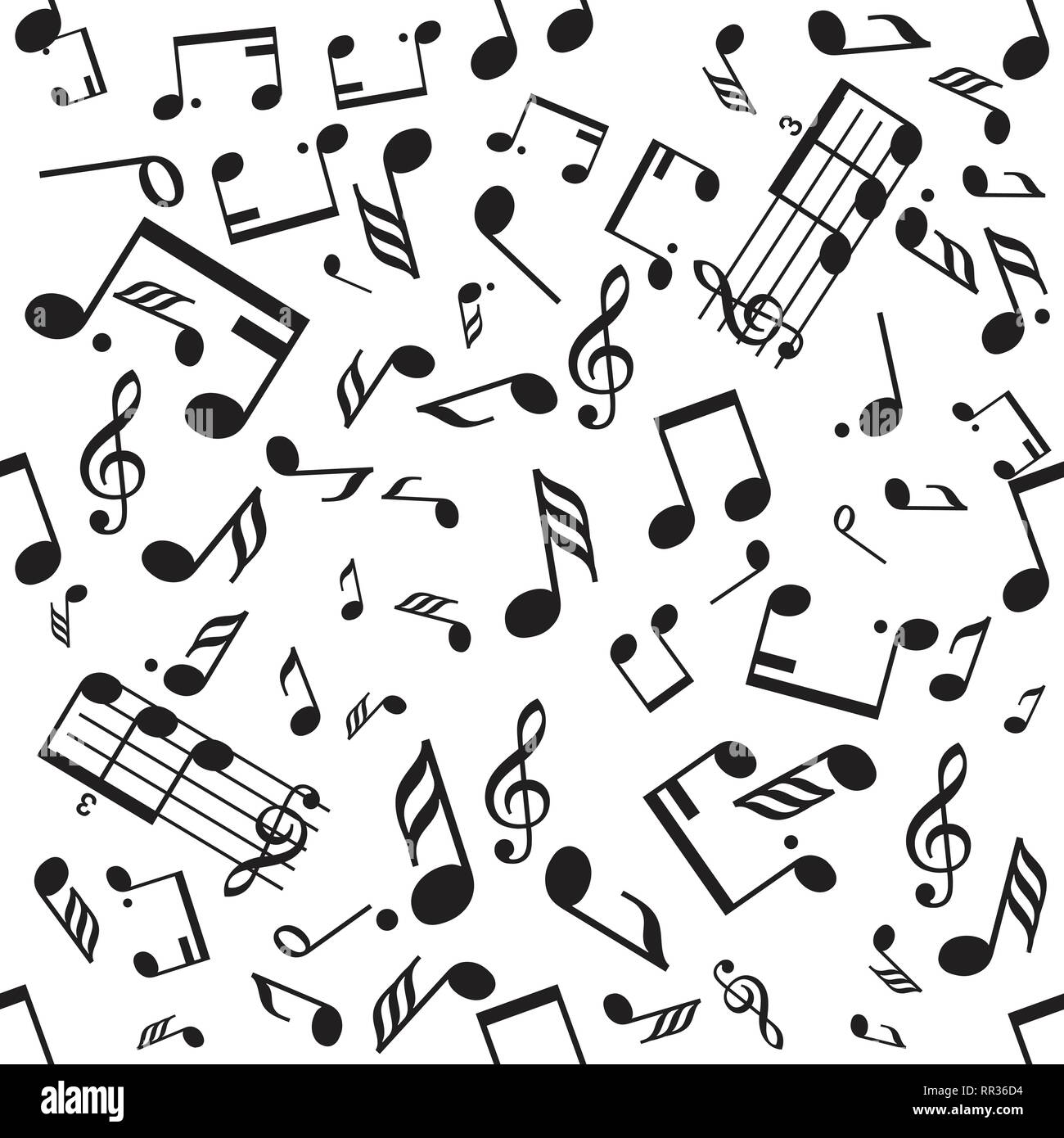 Seamless vector music notes symbols design pattern Stock Vector Image ...