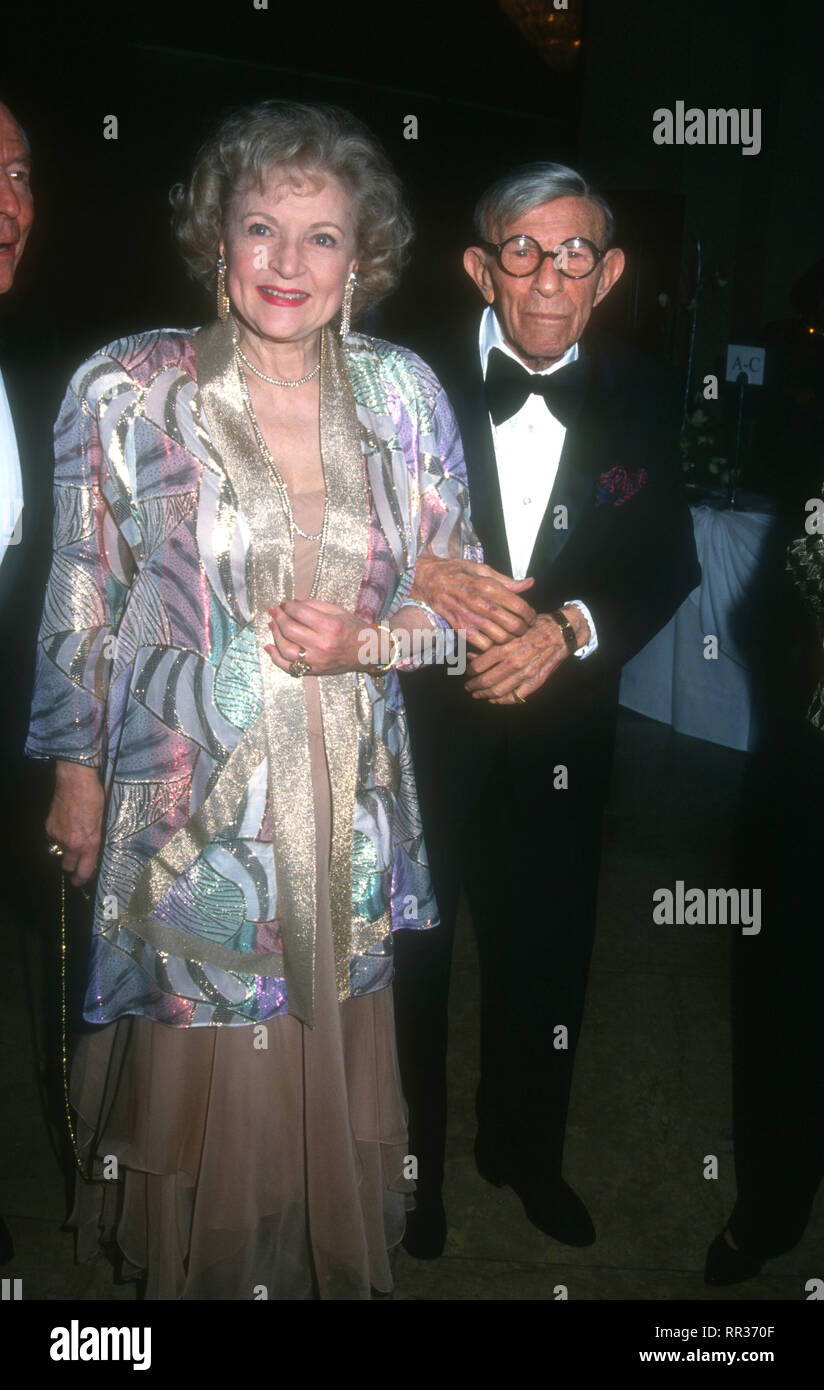 BEVERLY HILLS, CA - JANUARY 29: Actress Betty White and actor George ...