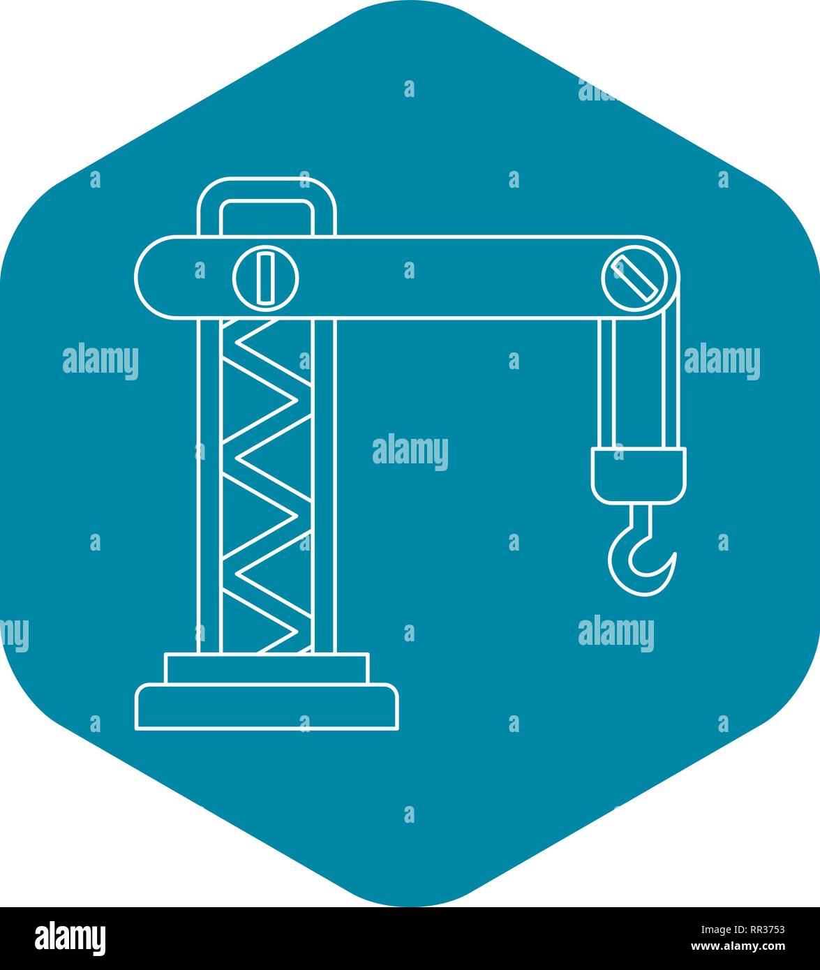 Crane icon, outline style Stock Vector Image & Art - Alamy