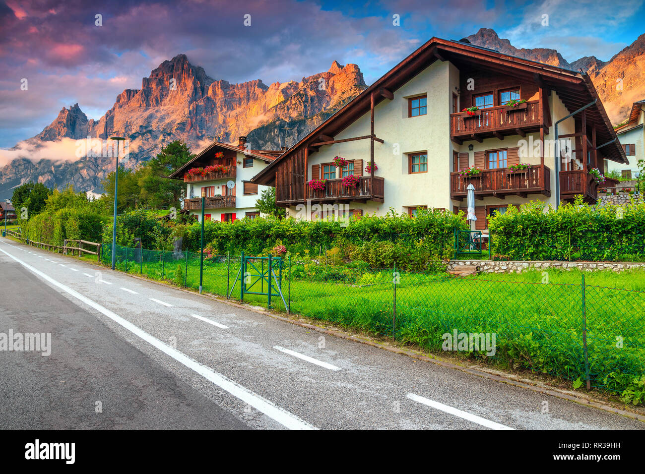 Alpine houses hires stock photography and images Alamy