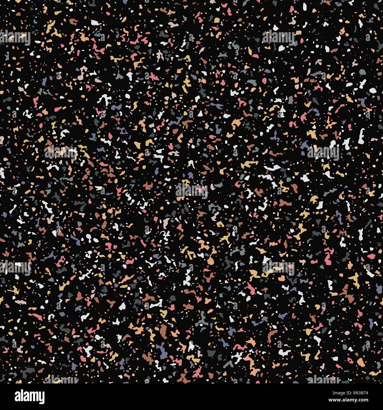 Terrazzo Seamless Pattern Background. Abstract Texture Design Elements. Vector Illustration, Eps 10. Stock Vector