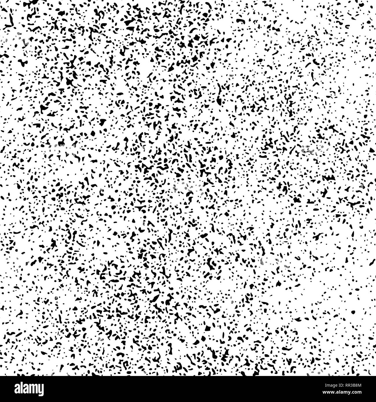 Black Grainy Texture Isolated On White Background. Dust Overlay. Dark Noise Granules. Digitally Generated Image. Vector Design Elements, Illustration, Stock Vector