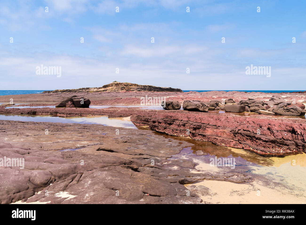 View Over The Rocky Coastline At Heycock Point Known For Whale