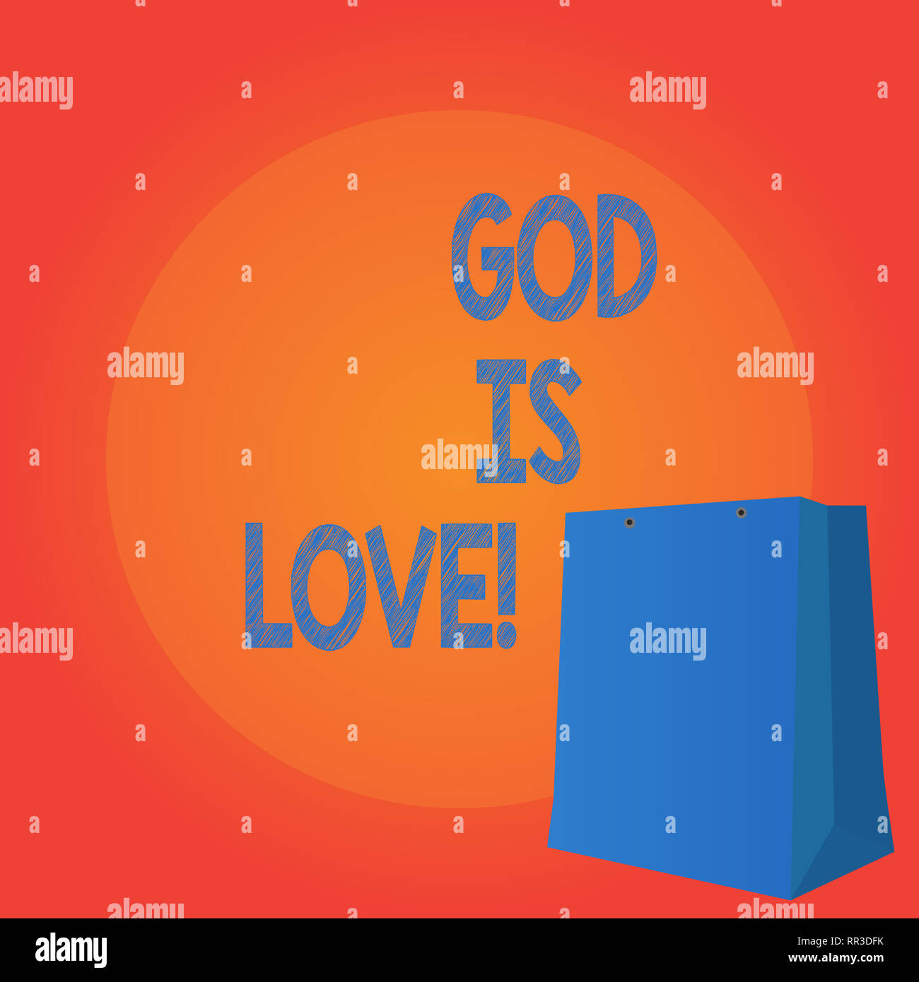 Handwriting text writing God Is Love. Concept meaning Believing in Jesus having faith religious thoughts Christianity Stock Photo