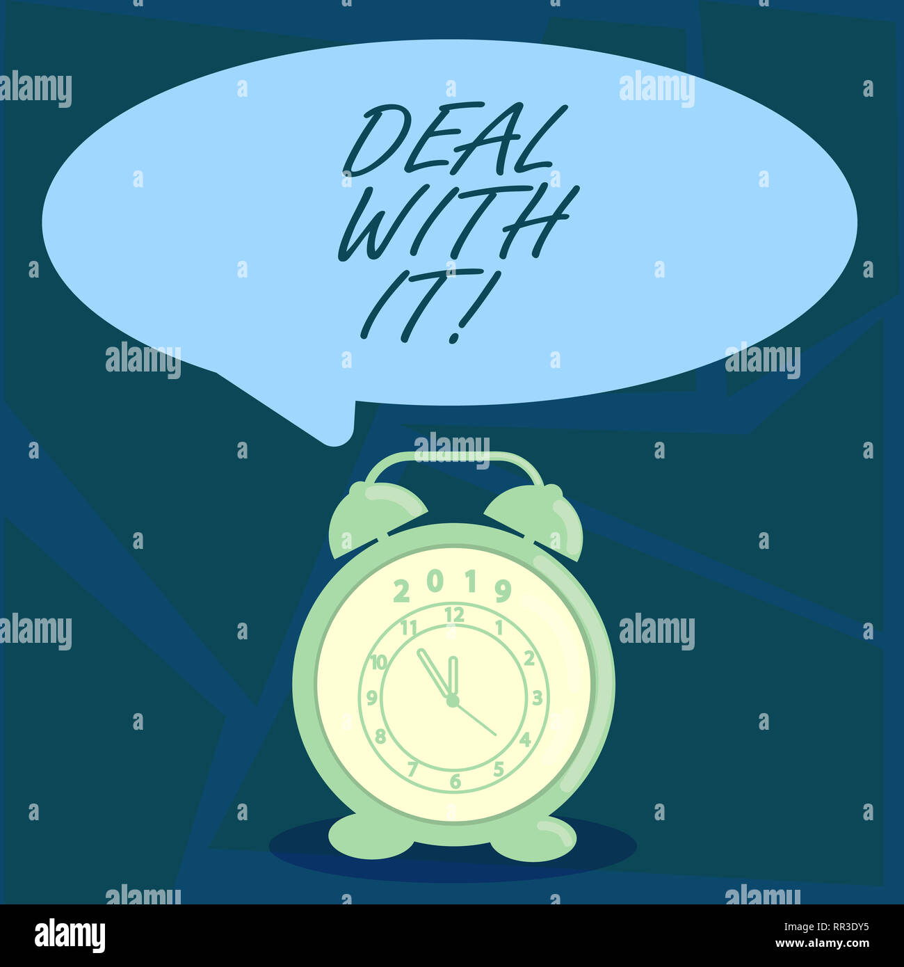 Handwriting Text Deal With It Concept Meaning Adapt To Some Particular Situation And Keep Going Forward Stock Photo Alamy