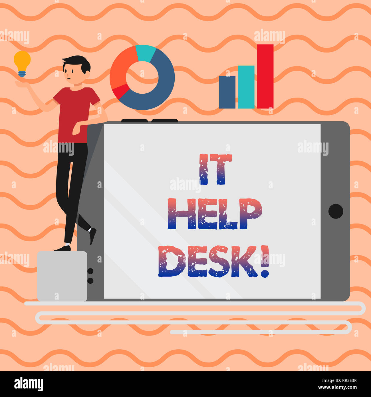 Word Writing Text It Help Desk Business Concept For Online