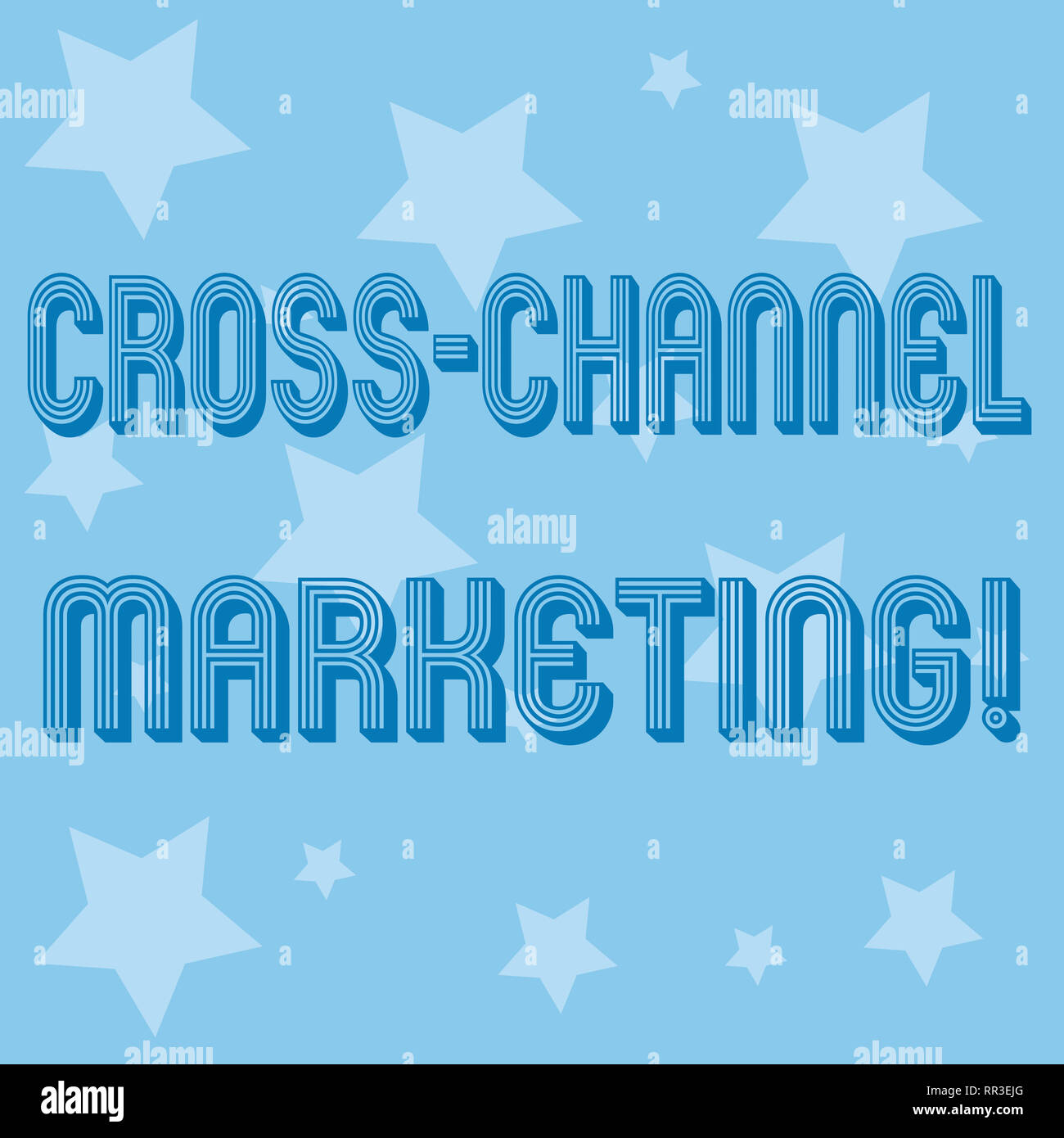 Conceptual hand writing showing Cross Channel Marketing. Business photo ...