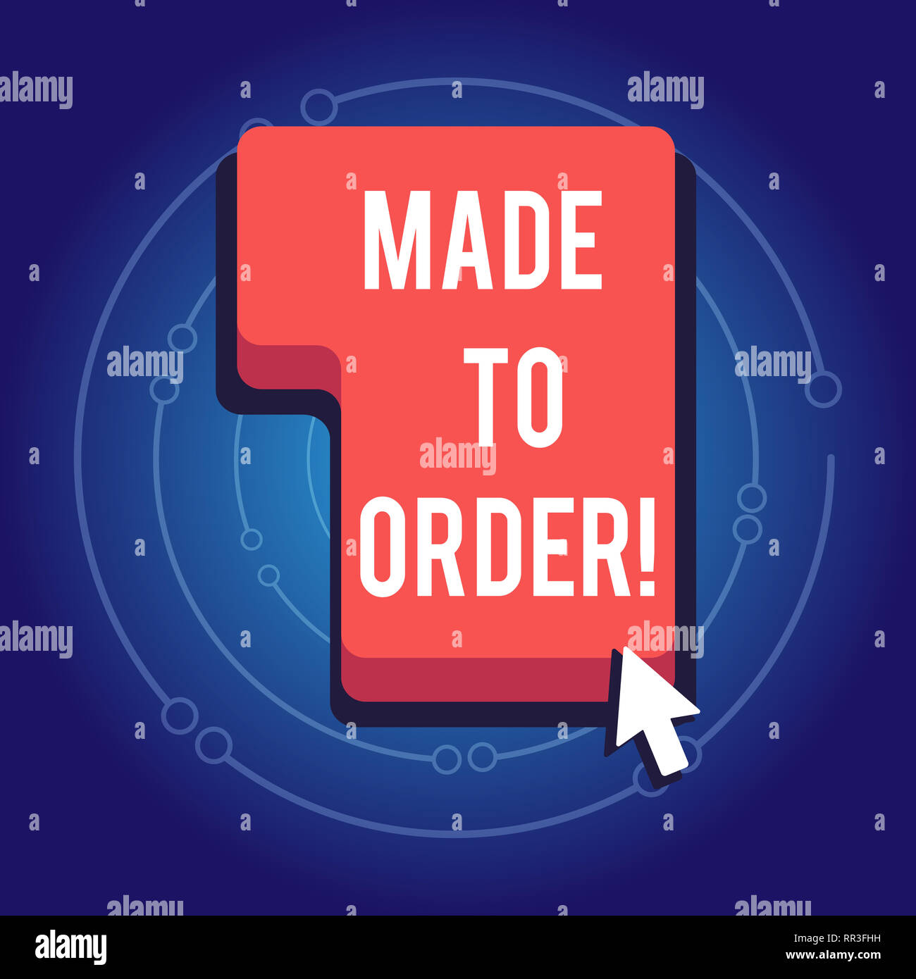 To Order Someone Text sign showing Made To Order. Conceptual photo Something done ...