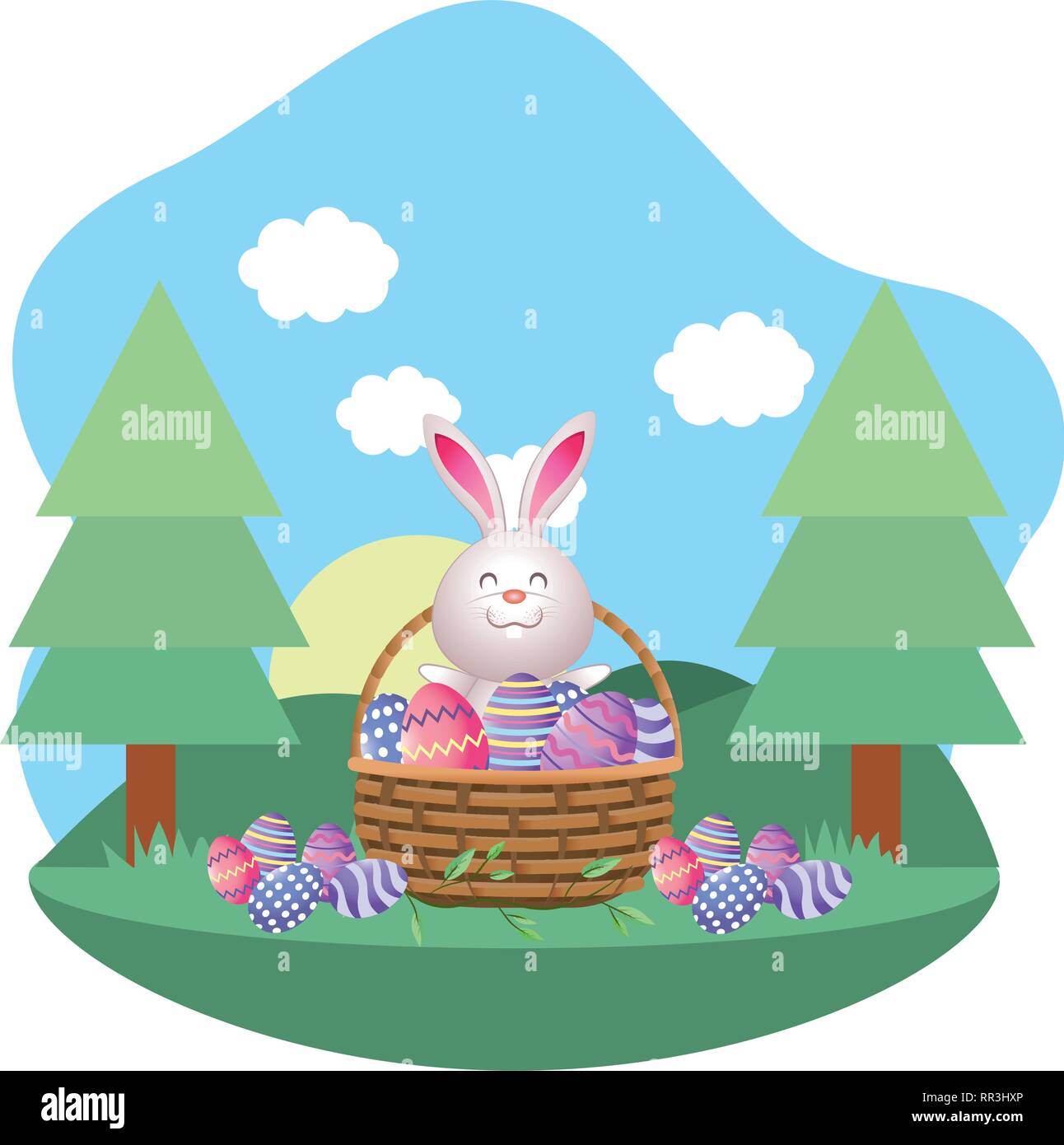 easter rabbit cartoon Stock Vector Image & Art - Alamy