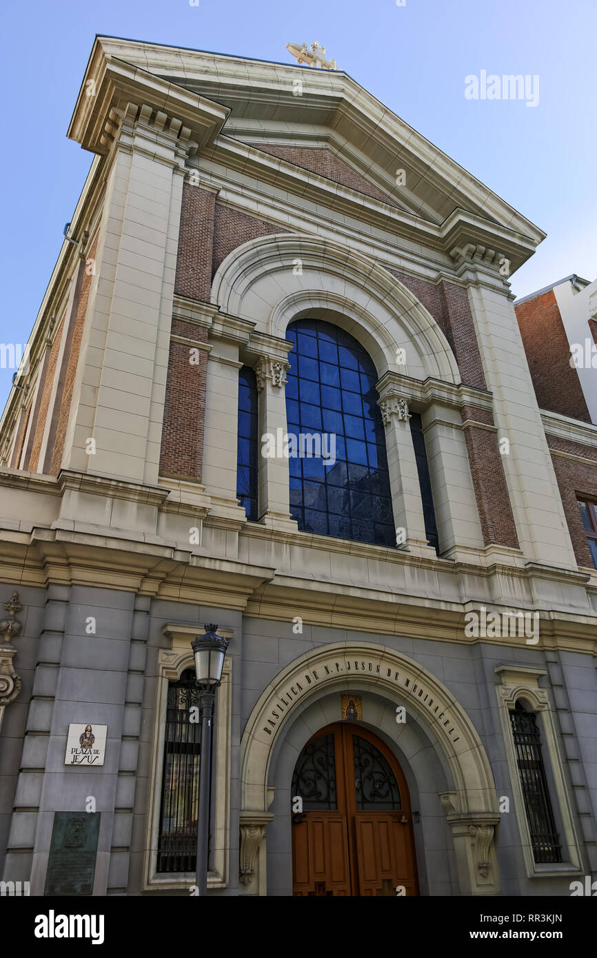 MADRID, SPAIN - JANUARY 22, 2018: Jesus de Medinaceli Chuch in City of Madrid, Spain Stock Photo