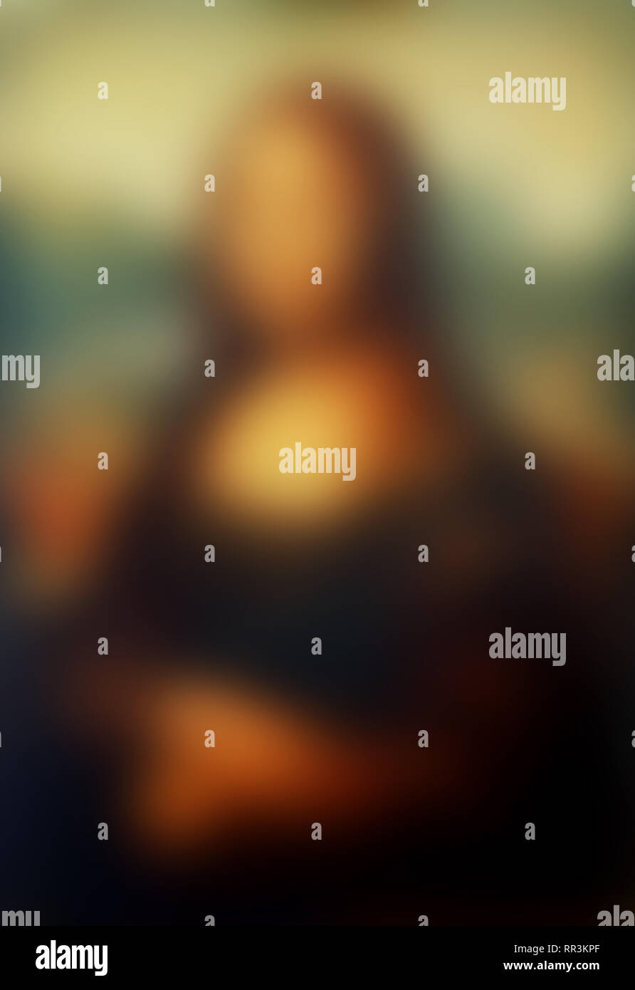 Mona Lisa by Leonardo da Vinci and blur effect Stock Photo Alamy