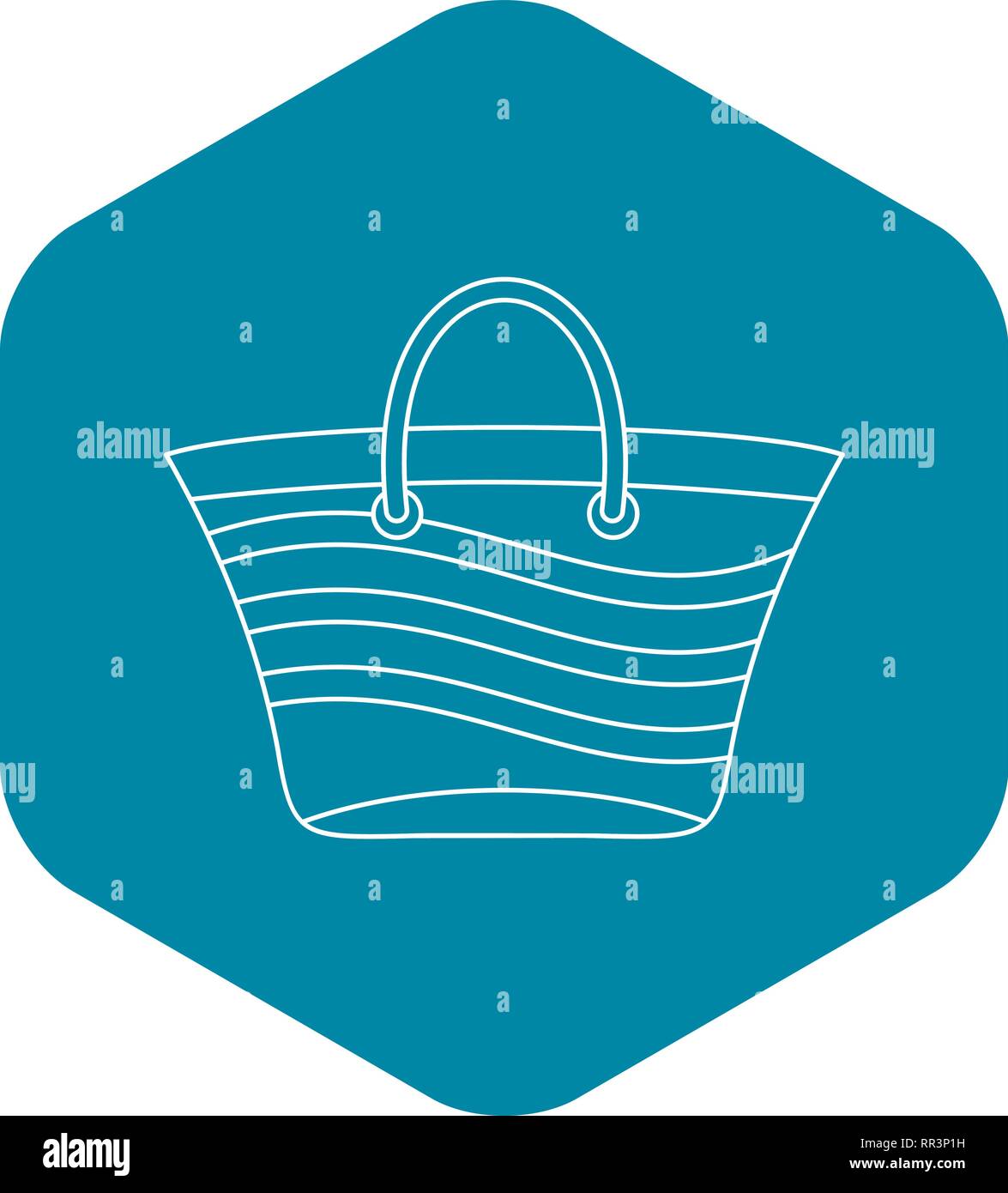 Women beach bag icon, outline style Stock Vector Image & Art - Alamy