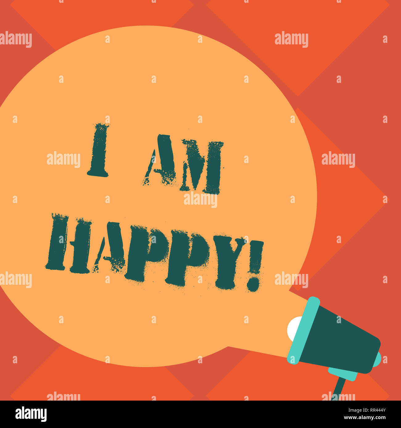 Handwriting Text I Am Happy Concept Meaning To Have A Fulfilled Life Full Of Love Good Job Happiness Blank Round Color Speech Bubble Coming Out Of Me Stock Photo Alamy