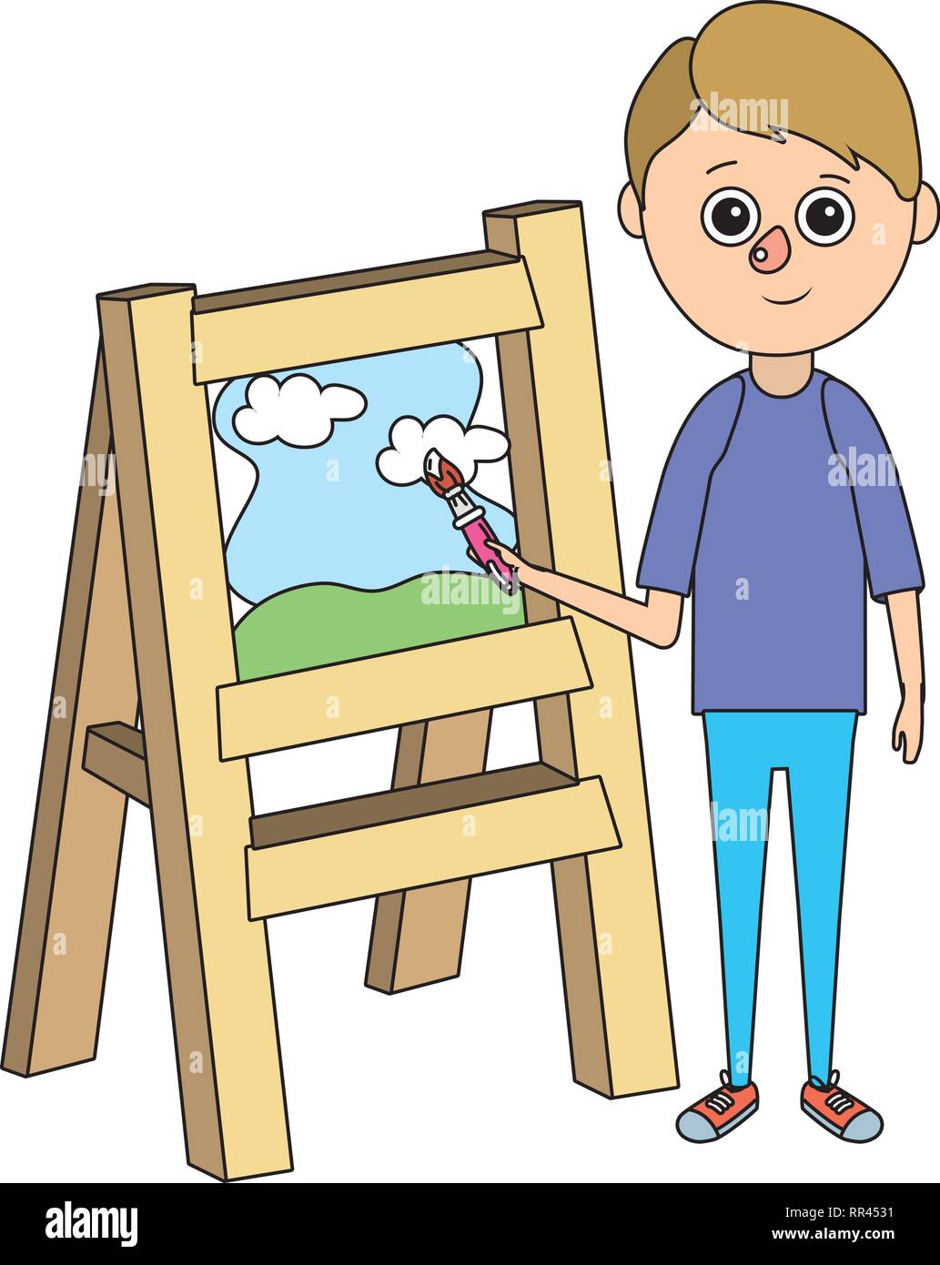 school education boy cartoon Stock Vector Image & Art - Alamy