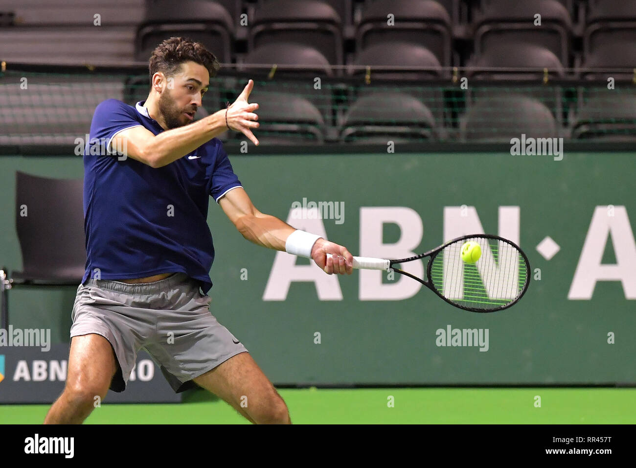 11 february 2019 Rotterdam, The Netherlands Tennis ABN AMRO World Tennis  Tournament Heren Dubbel, David Pel NED Stock Photo - Alamy