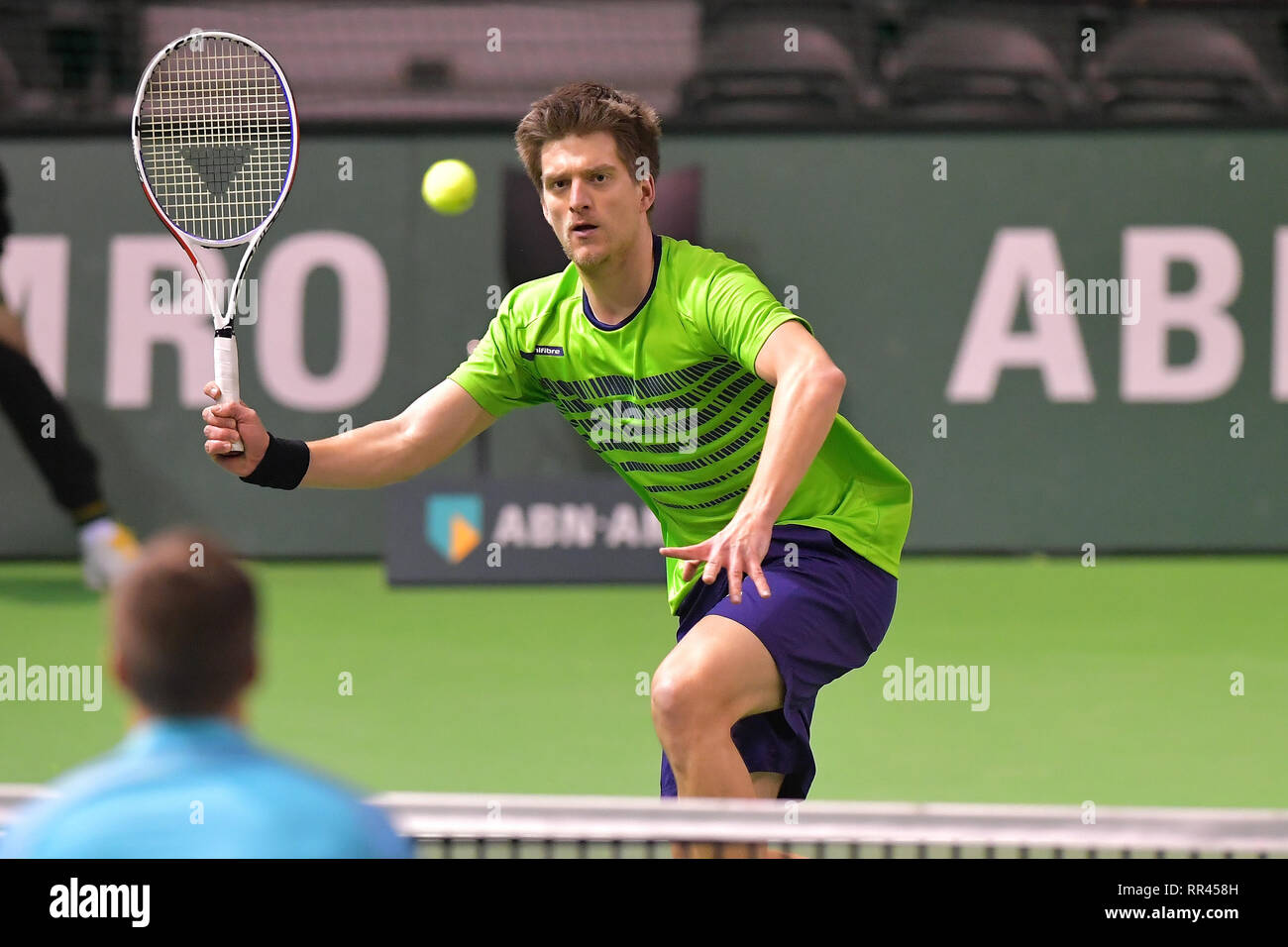 11 february 2019 Rotterdam, The Netherlands Tennis ABN AMRO World Tennis  Tournament Heren Dubbel, Sander Arends NED Stock Photo - Alamy