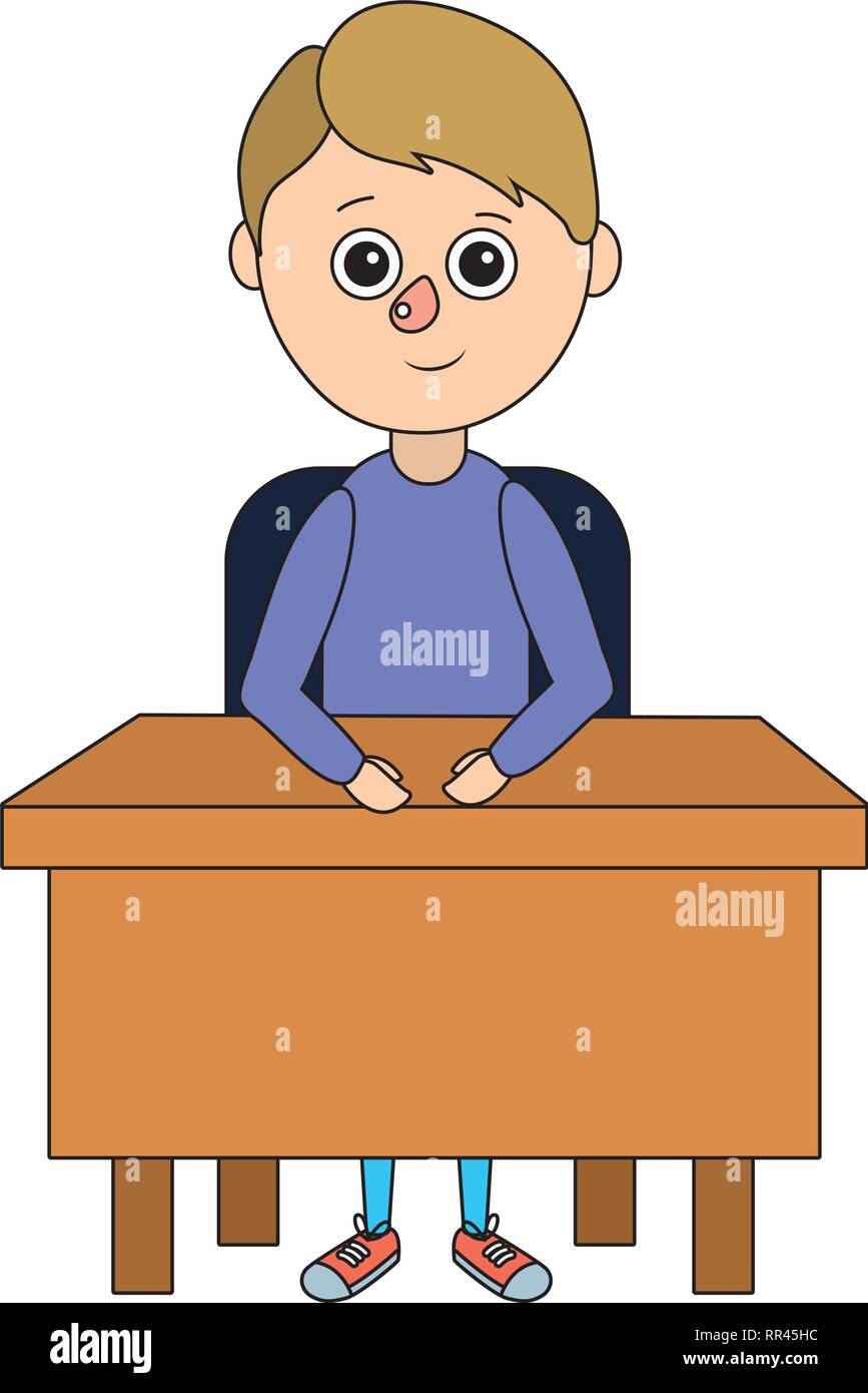 School Child Cartoon Stock Vector Art Illustration Vector Image