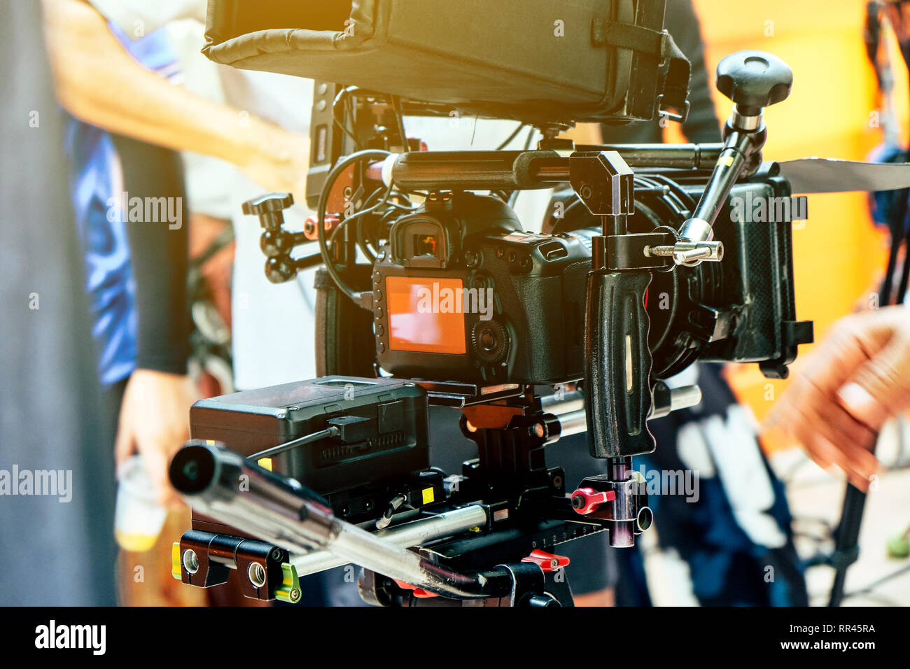 Film Crew Background Stock Photo - Alamy