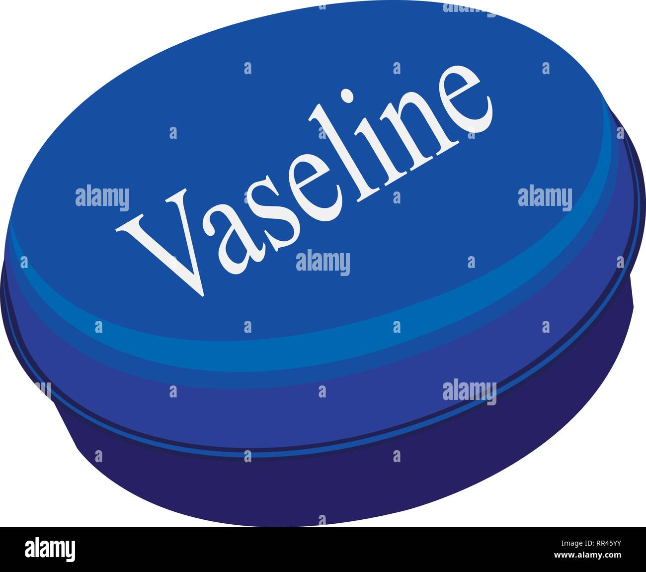 Tin of Vaseline vector illustration on a white background Stock Vector
