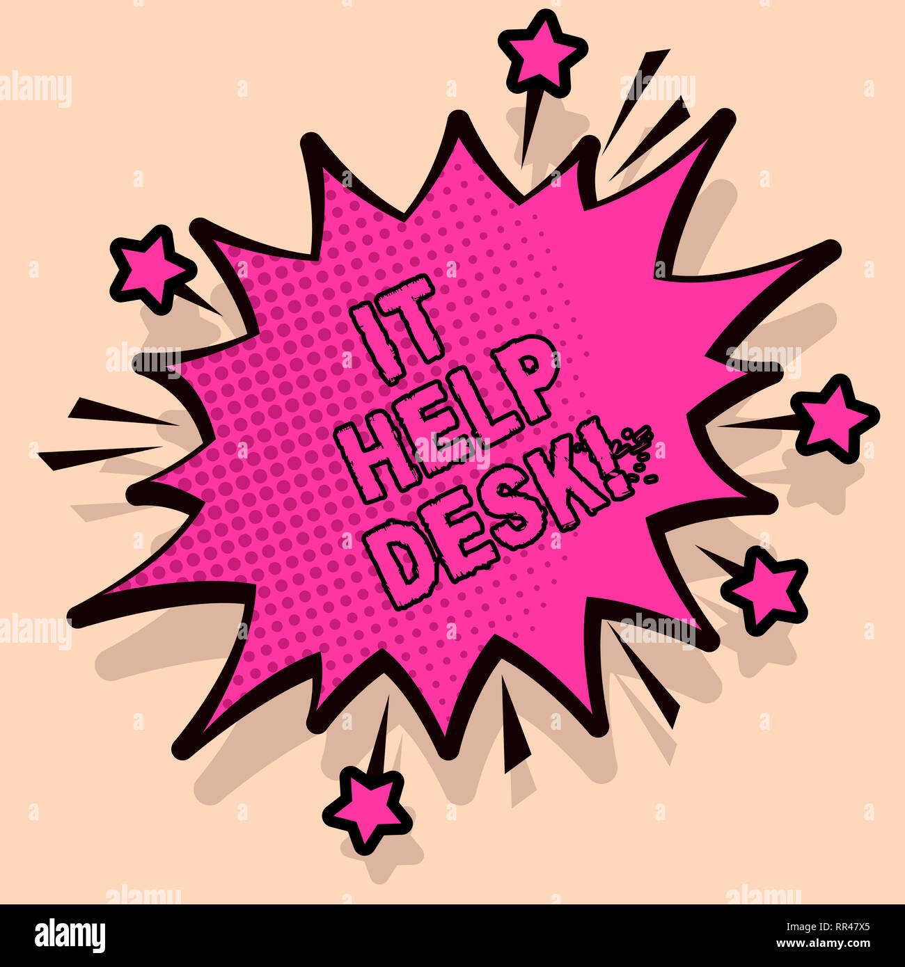 Handwriting text It Help Desk. Concept meaning Online support