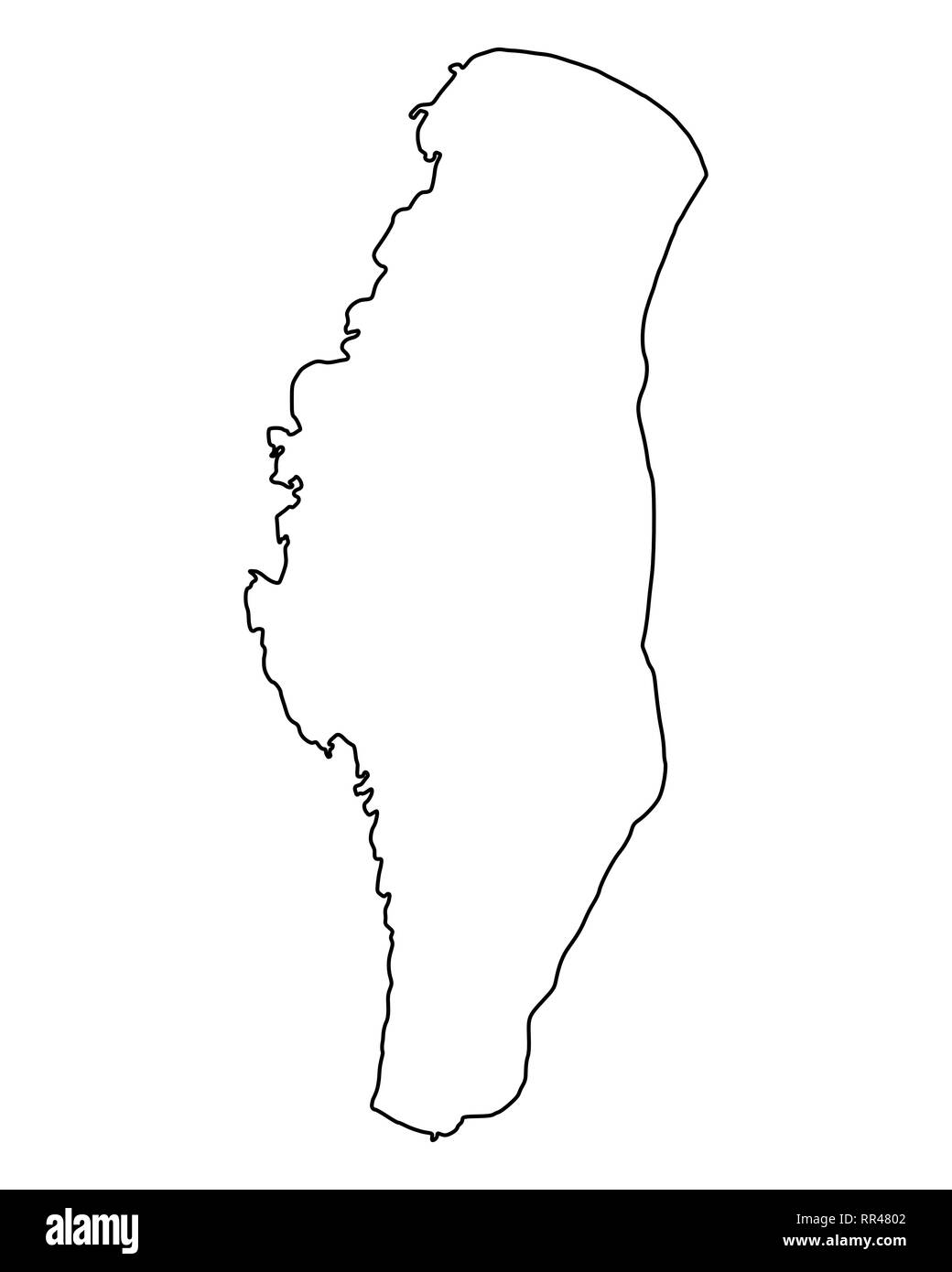 Map of Lake Winnebago Stock Photo Alamy