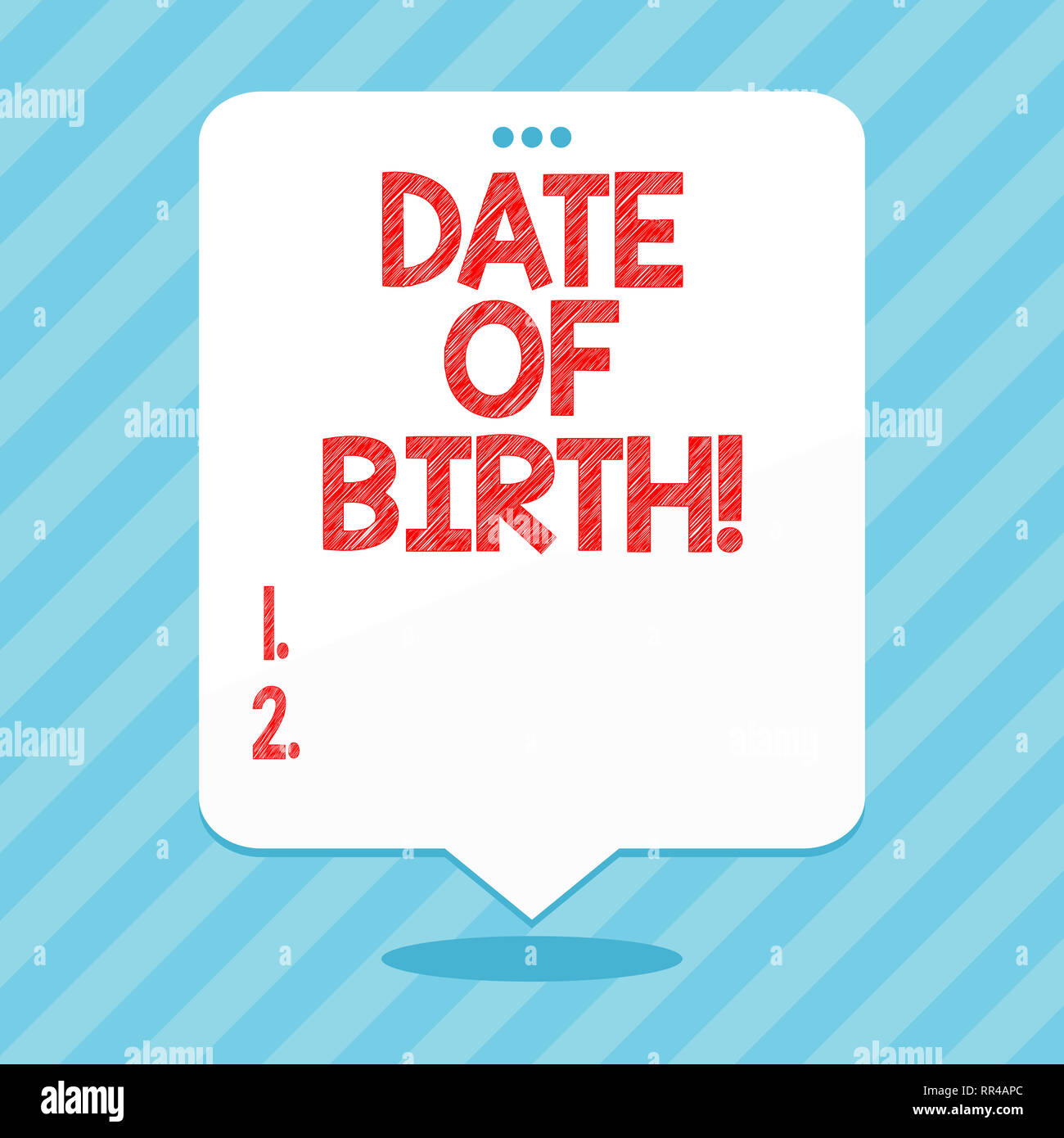 Word Writing Text Date Of Birth Business Concept For Day When Someone Is Born New Baby Coming Pregnant Lady Stock Photo Alamy