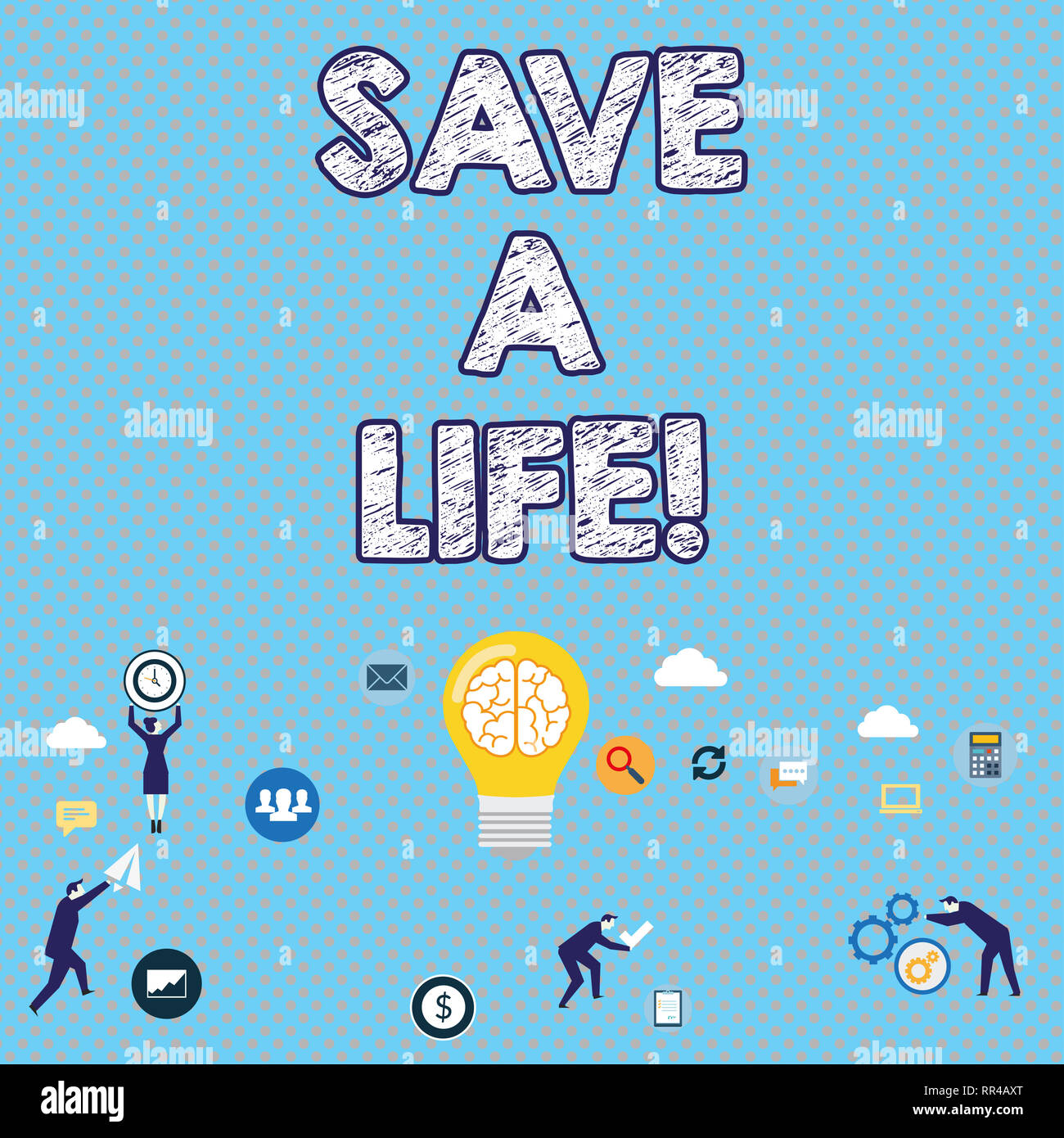 Save Lives Example Handwriting text writing Save A Life. Concept meaning Help assistance ...