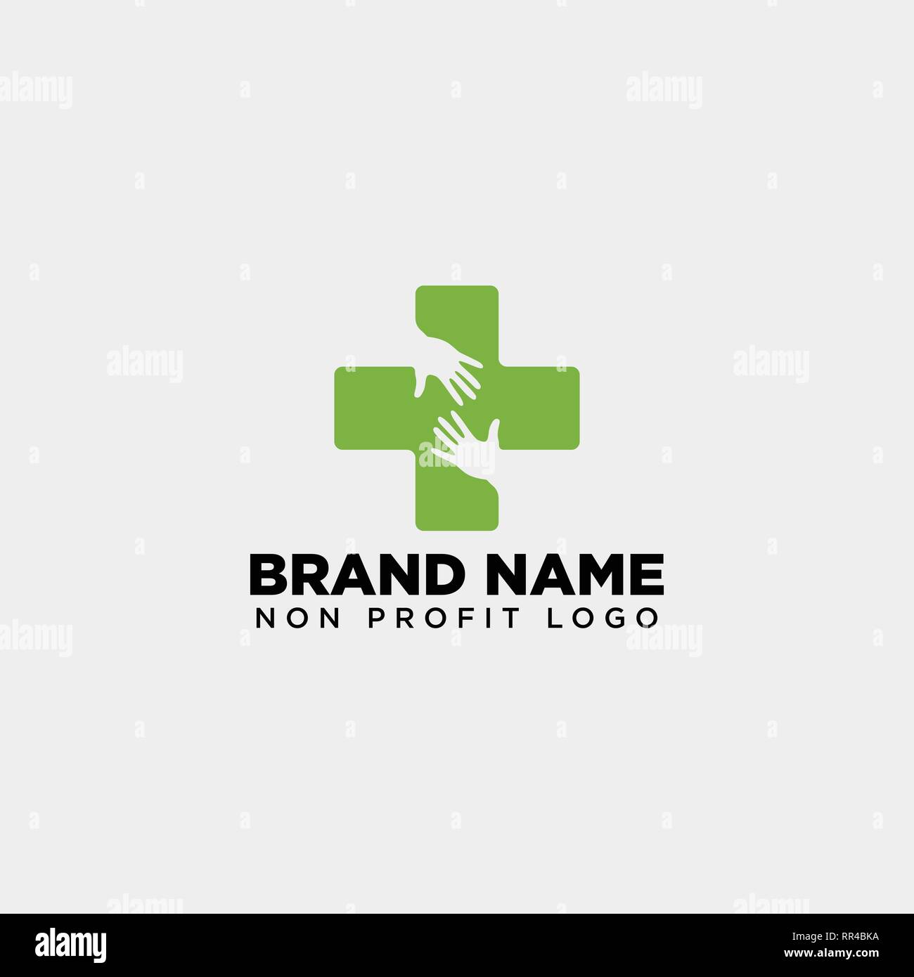 cross hand medical health care logo template vector illustration icon ...