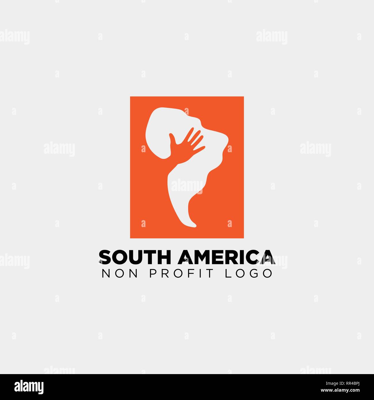 south africa charity logo template vector illustration icon element isolated - vector Stock Vector