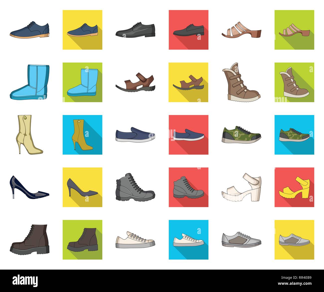 boot,boots,cartoon,flat,collection,design,different,fabric,fabrication ...