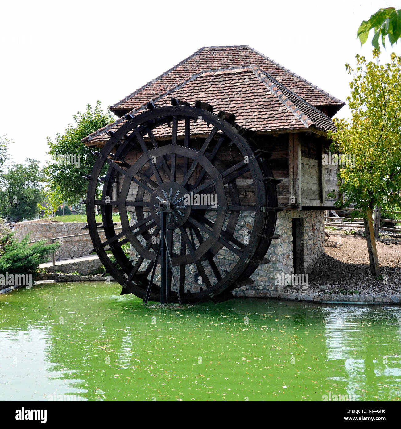 Water wheel water mill vintage machinery in use Stock Photo Alamy Water wheel water mill vintage machinery in use Stock Photo Alamy