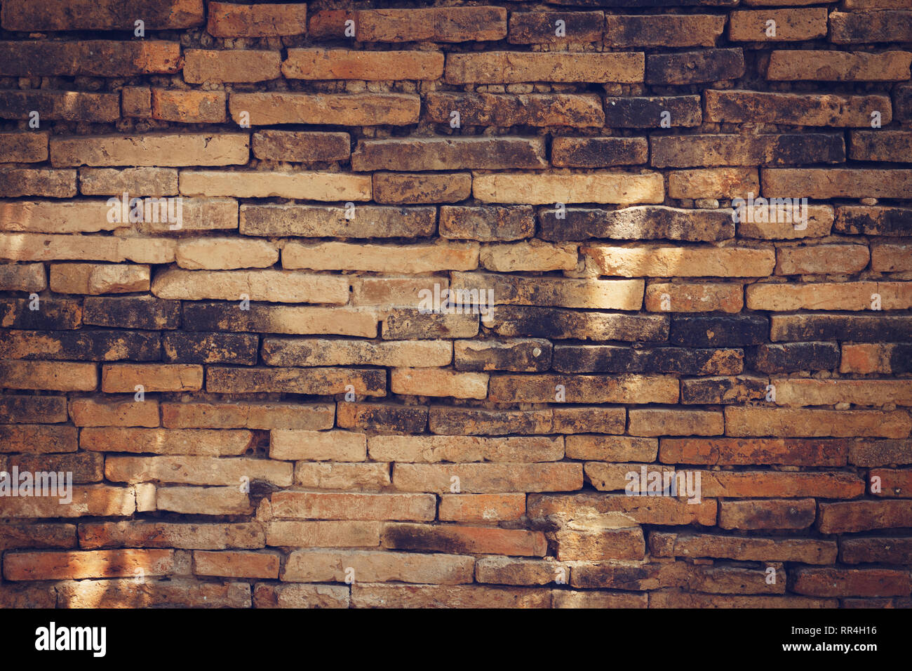 Brick wall texture background with copy space Stock Photo - Alamy