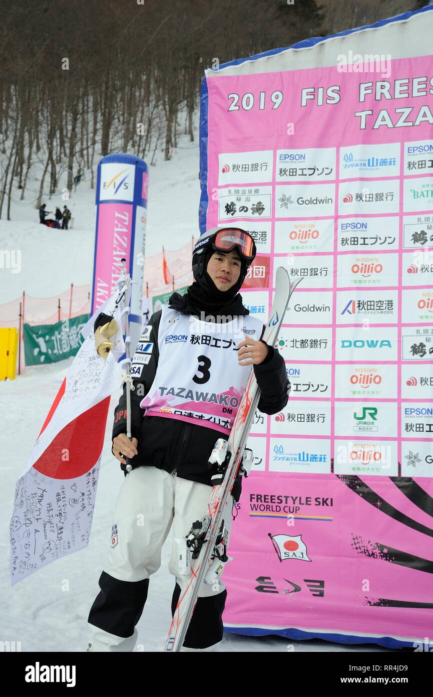 Second place Ikuma Horishima of Japan poses during the 2018-19 FIS ...