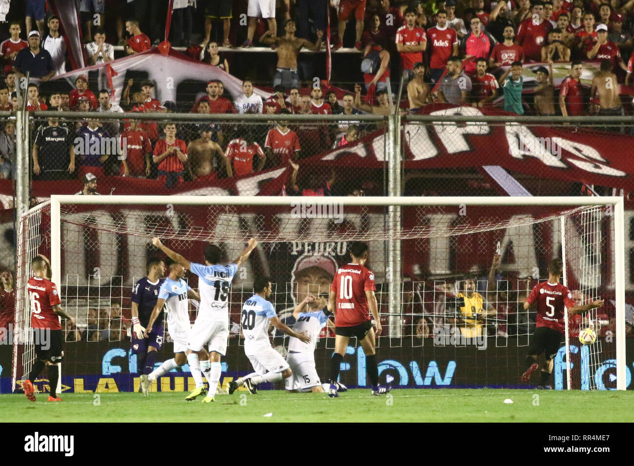 Buenos Aires, Argentina. 23rd February, 2019. president of Argentina, during the derby between Independiente and Racing for Superliga Argentina, this saturday on Libertadores de América Stadium on Buenos Aires, Argentina. ( Credit: Néstor J. Beremblum/Alamy Live News Stock Photo