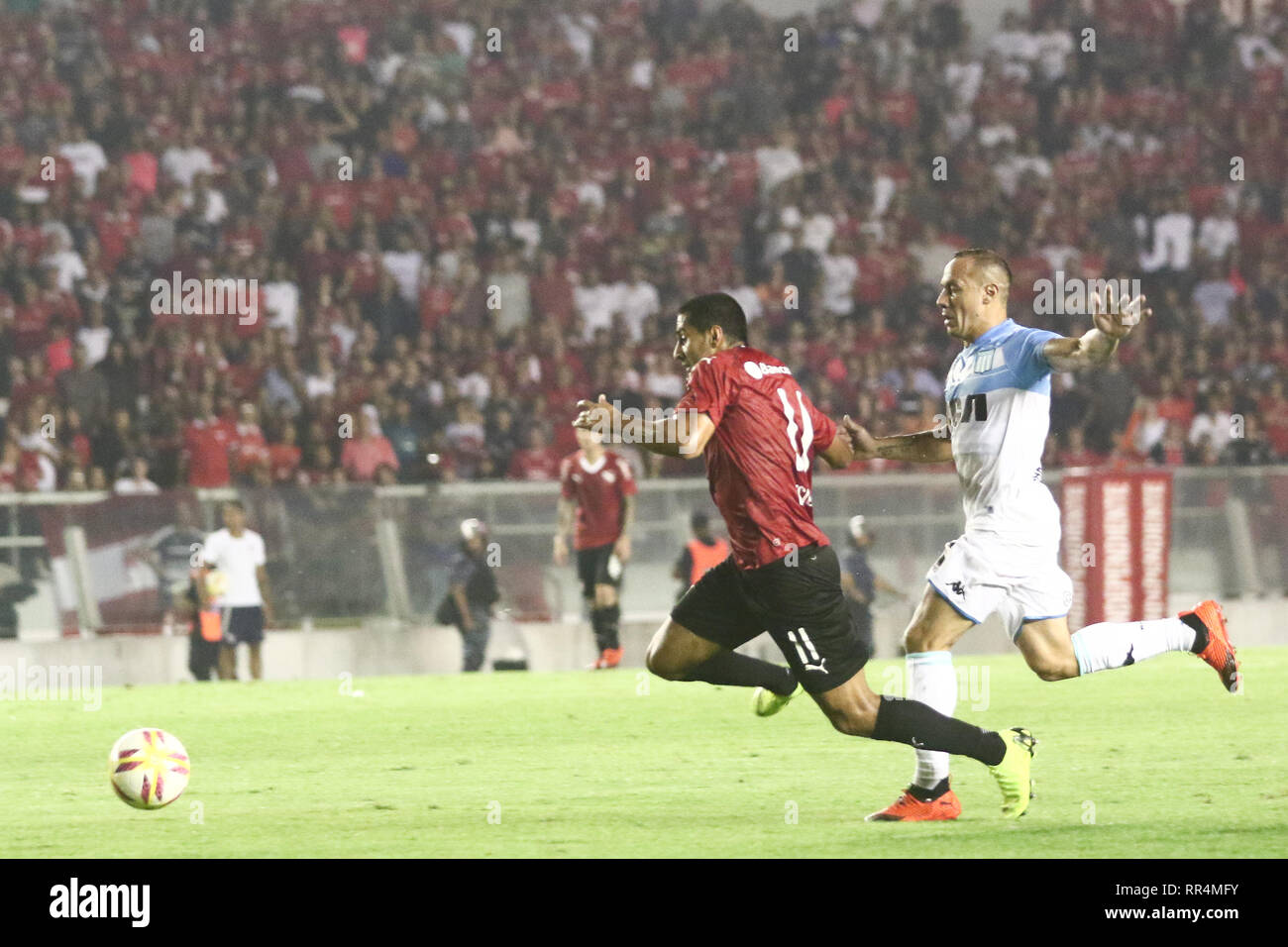 Buenos Aires, Argentina. 23rd February, 2019. : Cecilio Domínguez during the derby between Independiente and Racing for Superliga Argentina, this saturday on Libertadores de América Stadium on Buenos Aires, Argentina. ( Credit: Néstor J. Beremblum/Alamy Live News Stock Photo