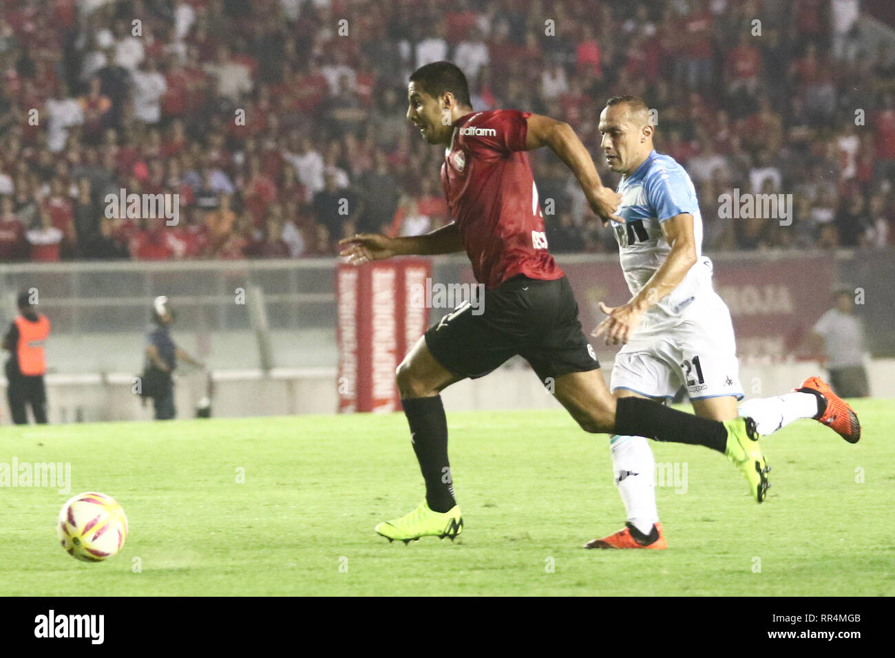 Buenos Aires, Argentina. 23rd February, 2019. : Cecilio Domínguez during the derby between Independiente and Racing for Superliga Argentina, this saturday on Libertadores de América Stadium on Buenos Aires, Argentina. ( Credit: Néstor J. Beremblum/Alamy Live News Stock Photo