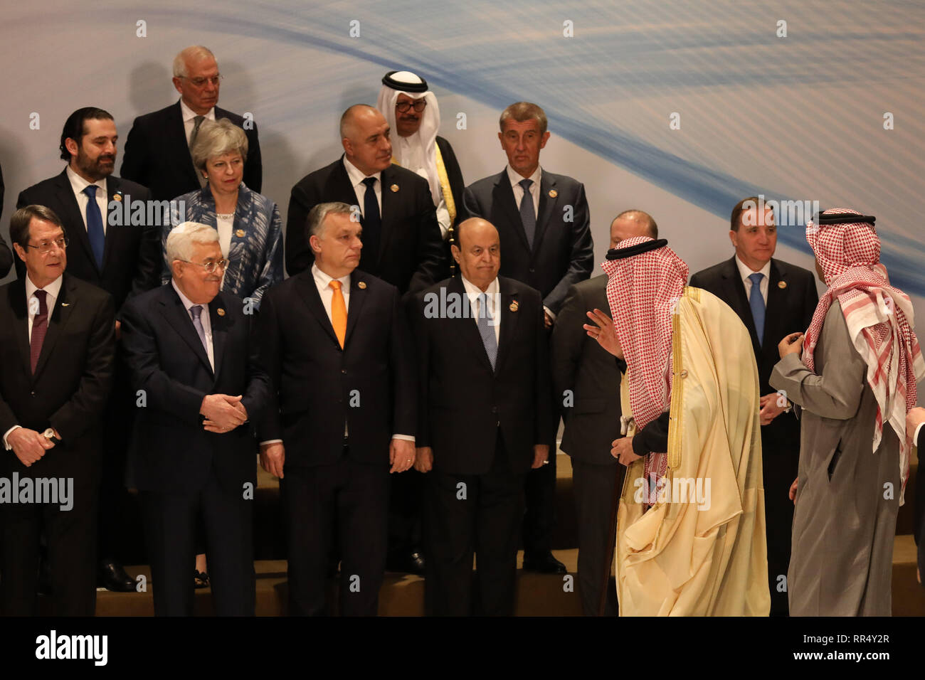 Sharm El Sheikh, Egypt. 24th Feb, 2019. Arab League and European Union ...