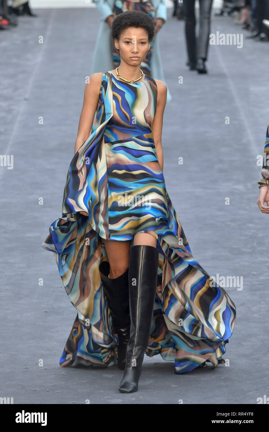 Milan, Italy. 23rd Feb, 2019. 2020. Roberto Cavalli Fashion Show In the  photo: model Credit: Independent Photo Agency/Alamy Live News Stock Photo -  Alamy