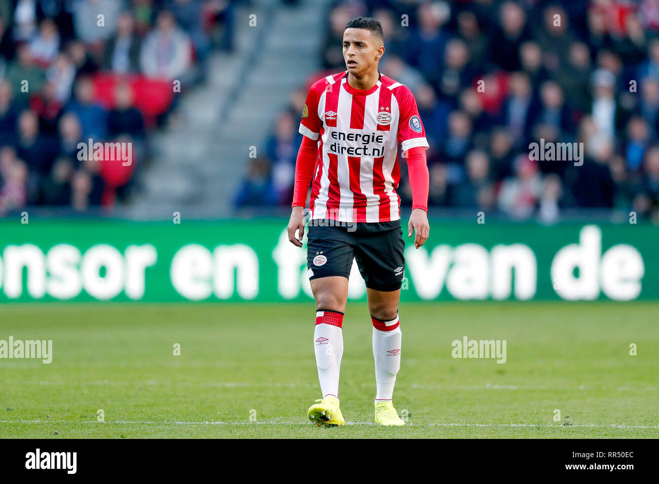 EINDHOVEN, 24-02-20-19, Philips Stadium , Dutch Eredivisie Football. Mohammed Ihattaren during the game PSV - Feyenoord 1-1. Stock Photo