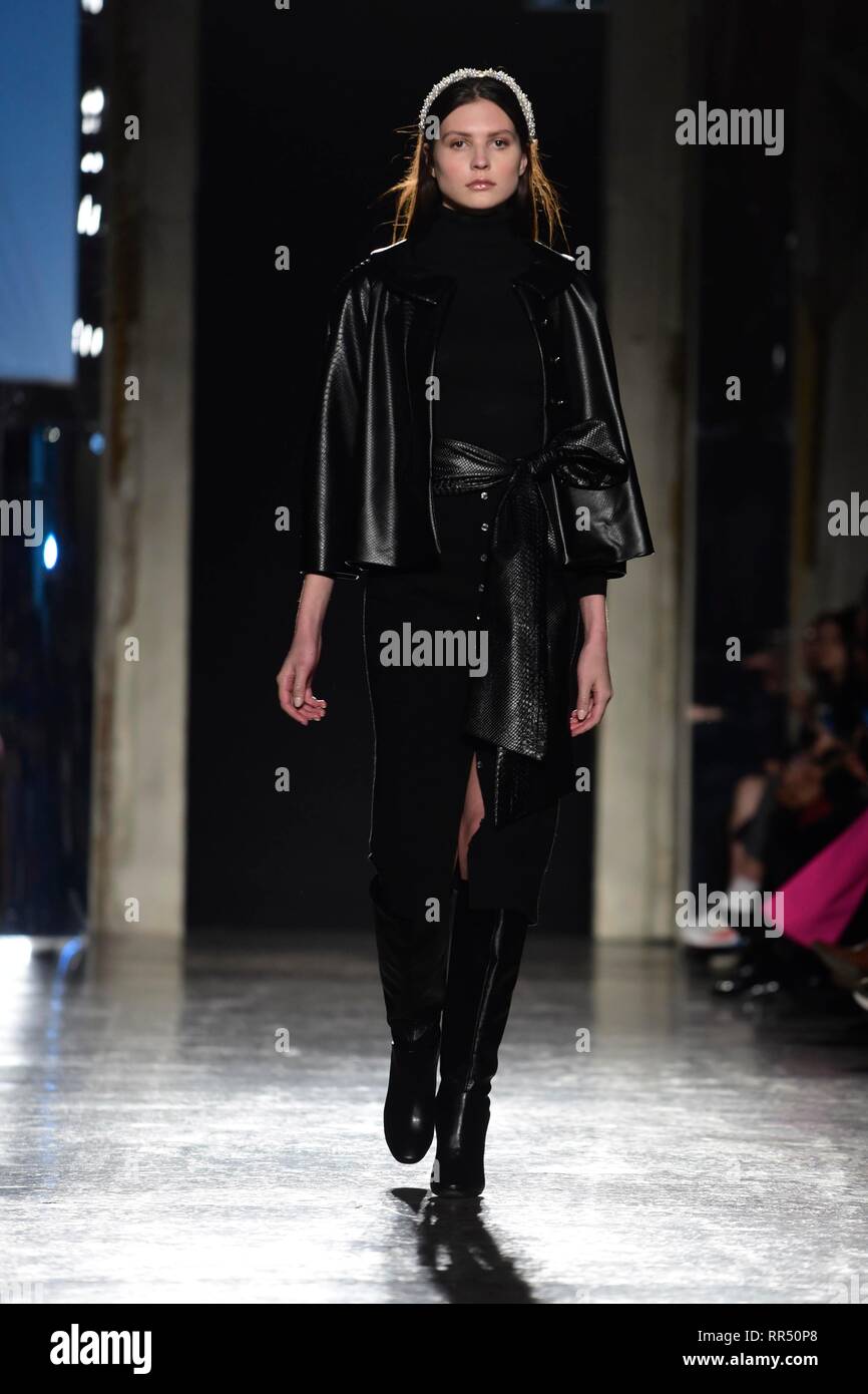Milan, Italy. 24th Feb, 2019. Milan Fashion Week Fashion Women Fall ...