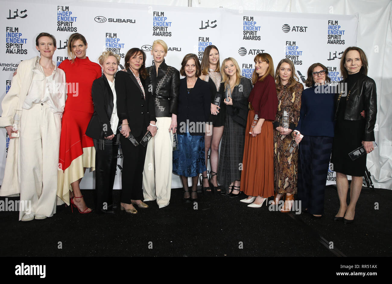 February 23, 2019 - U.S. - 23 February 2019 - Santa Monica, California - ''Suspiria'' Cast. 2019 Film Independent Spirit Awards held at the Santa Monica Pier. Photo Credit: Faye SadouAdMedia (Credit Image: © AdMedia via ZUMA Wire) Stock Photo