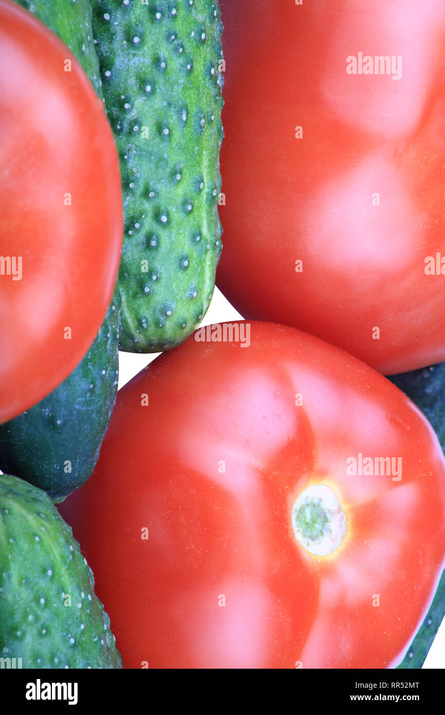 cucumber and tomato Stock Photo - Alamy