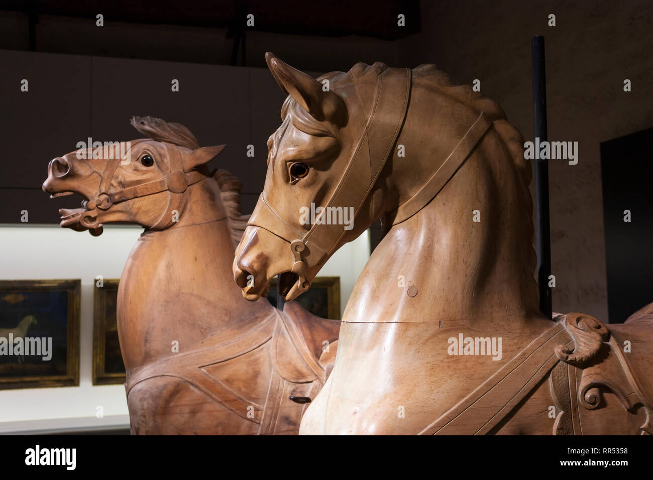 Early 1900s carousel horses from Philadelphia, Pennsylvania in the ...
