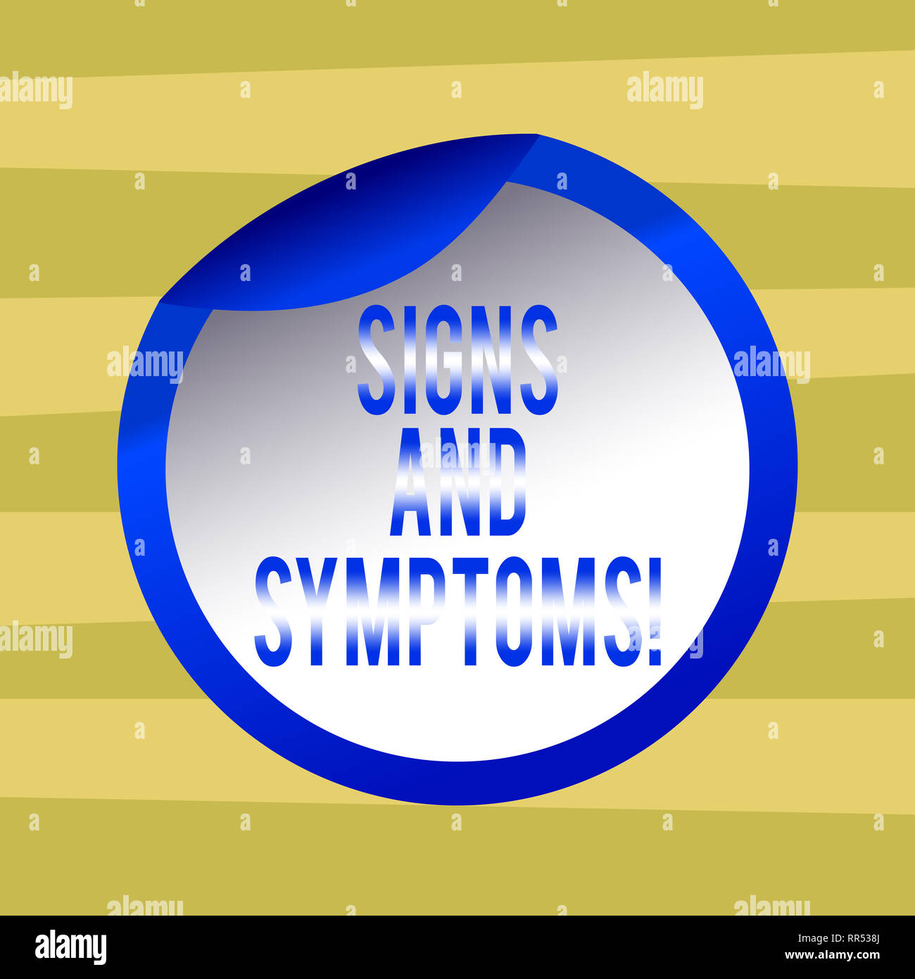 Text sign showing Signs And Symptoms. Conceptual photo any subjective ...