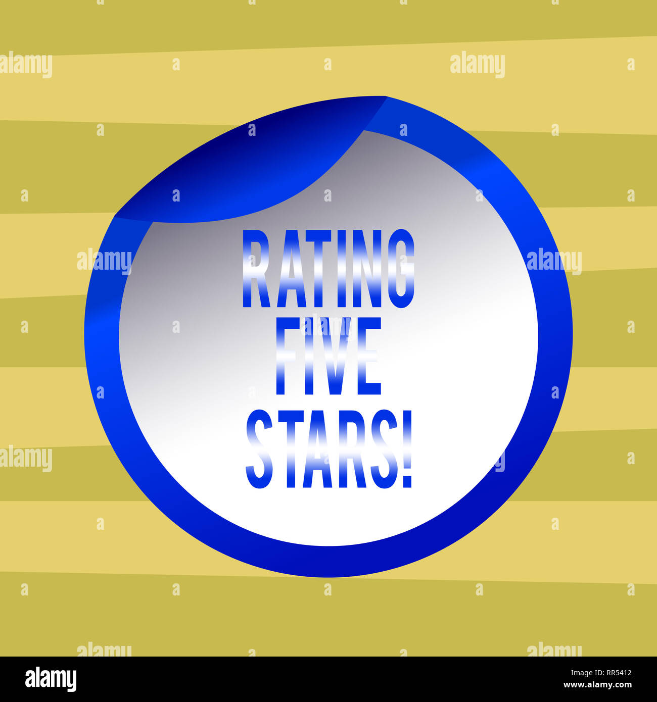 Text sign showing Rating Five Stars. Conceptual photo indicating ...