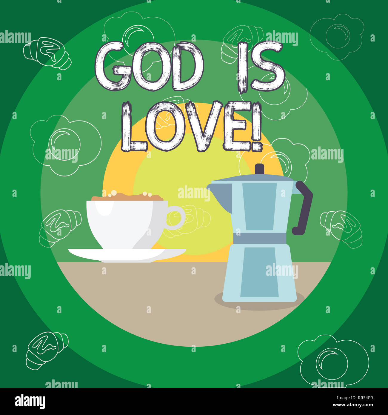 Text sign showing God Is Love. Conceptual photo Believing in Jesus having faith religious thoughts Christianity Stock Photo