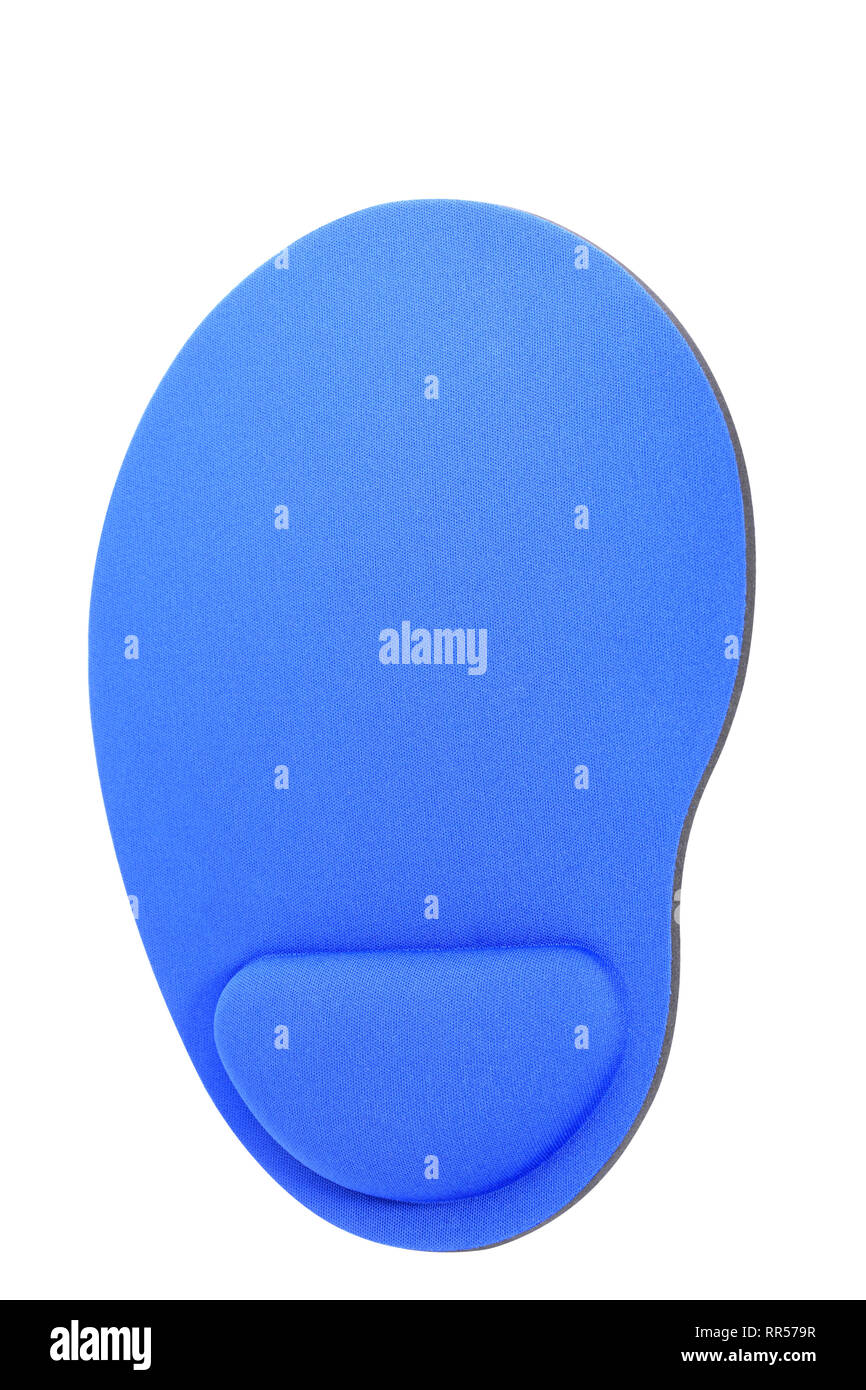 blue Mouse Pad isolated on white background Stock Photo - Alamy