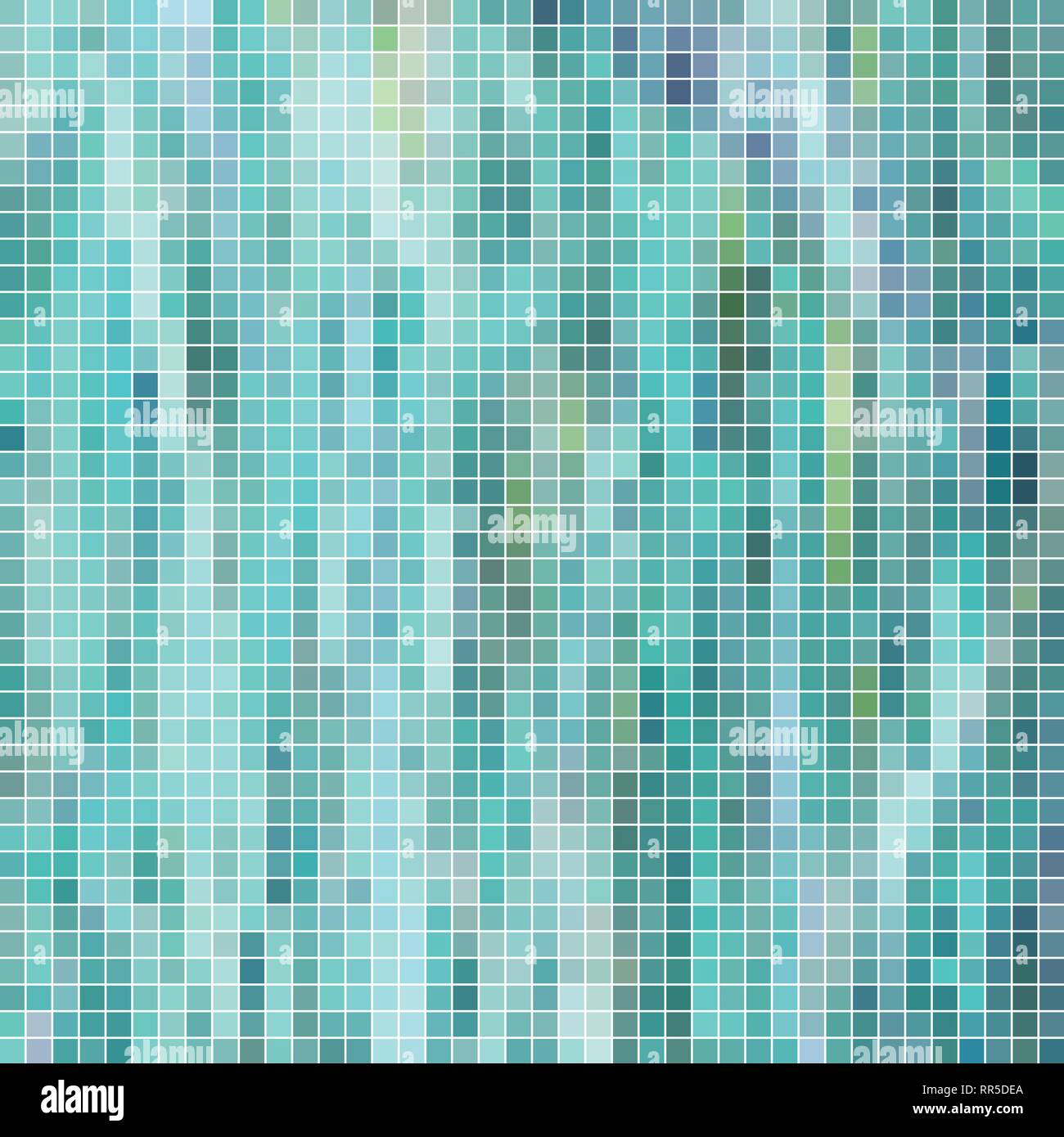 abstract vector square pixel mosaic background - light blue Stock ...